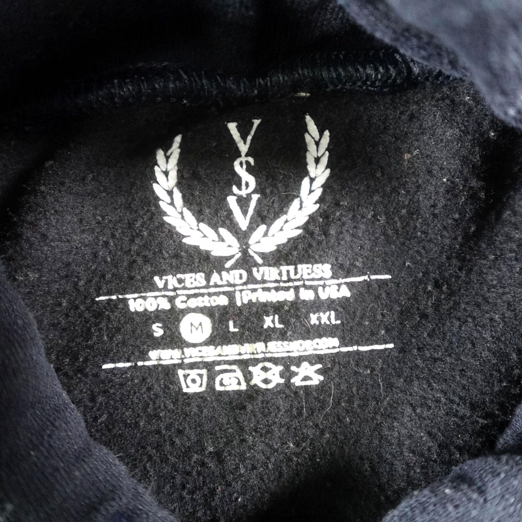 Vintage US Navy Hoodie Mens M Blue Fleece Pullover Logo Graphic Print Crest US Navy Eagle Navy Supporter Crew Neck Kangaroo Pocket Size US M / EU 48-50 / 2 - 4 Thumbnail