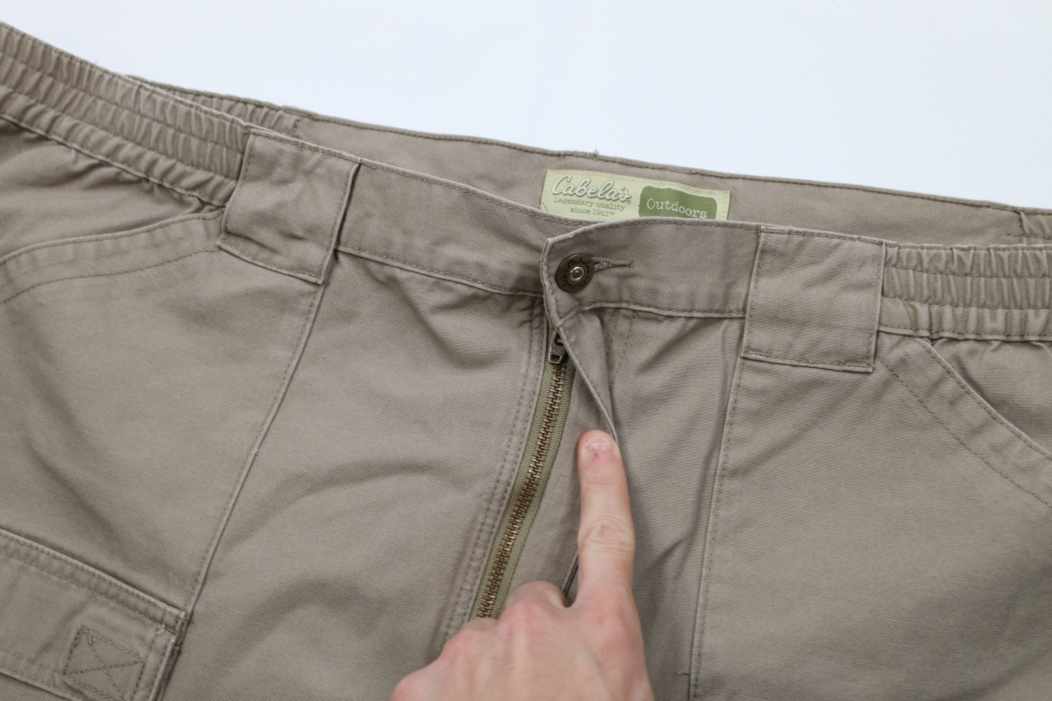 Cabelas Vintage Cabelas Canvas Trekking Cargo Shorts Light Brown Size US 44 / EU 60 - 5 Thumbnail