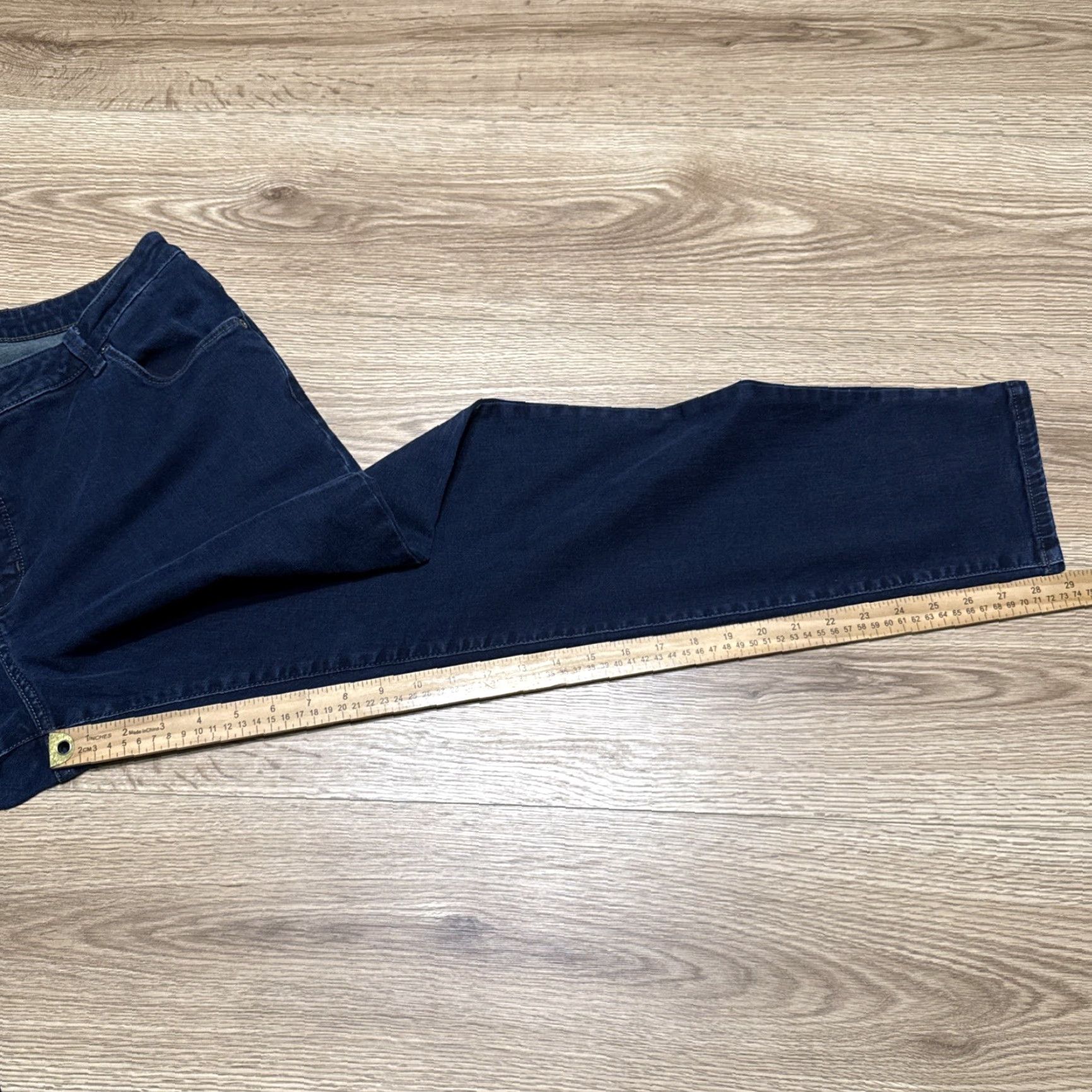 Lee VINTAGE Lee Women's Jean Pants Skinny Fit High Rise Medium Blue Size 18 Plus Size 40" / US 18 - 7 Thumbnail