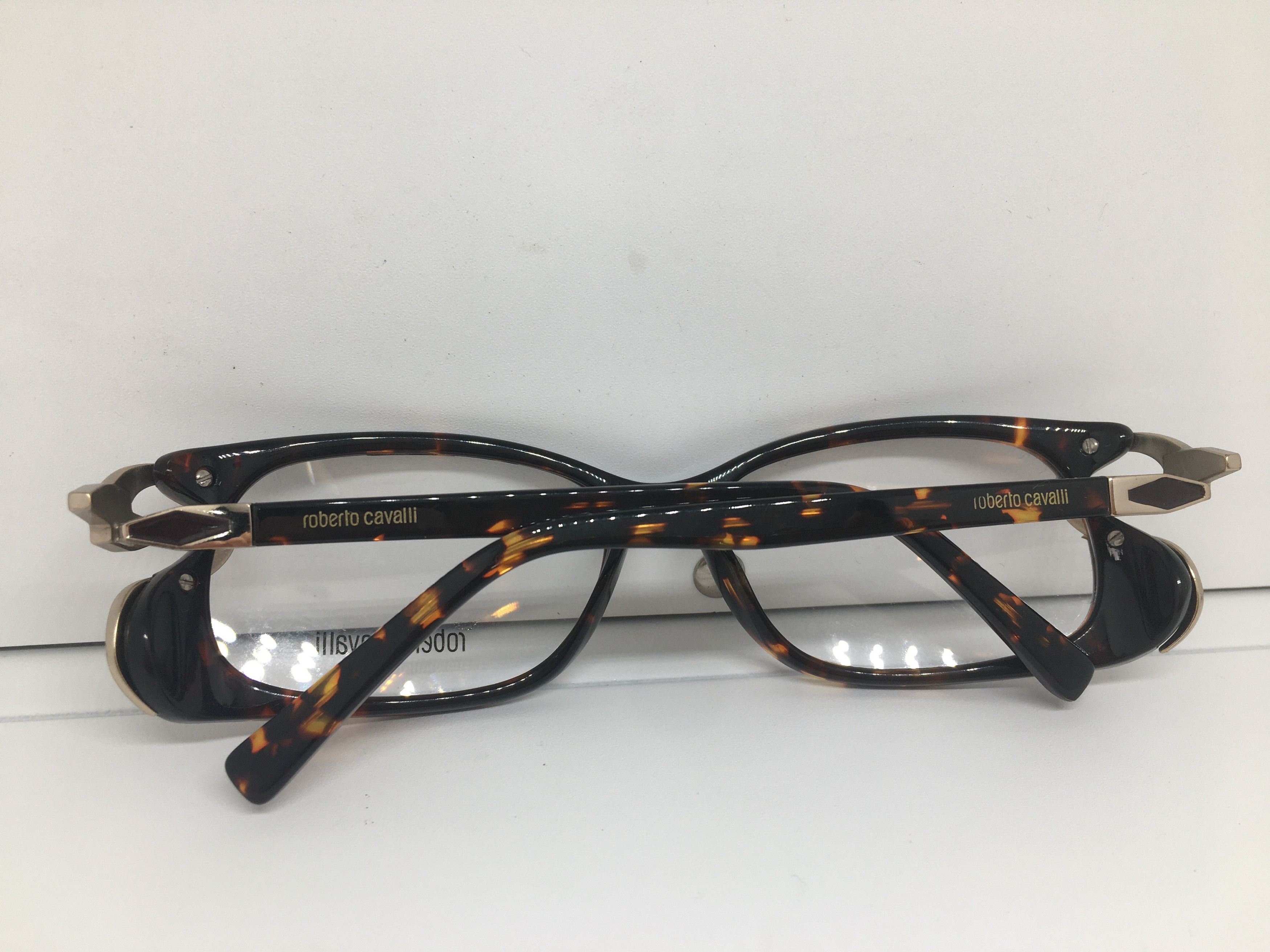 Just Cavalli Just Cavalli Tortoise Acetate Eyeglasses Frame Size ONE SIZE - 9 Thumbnail