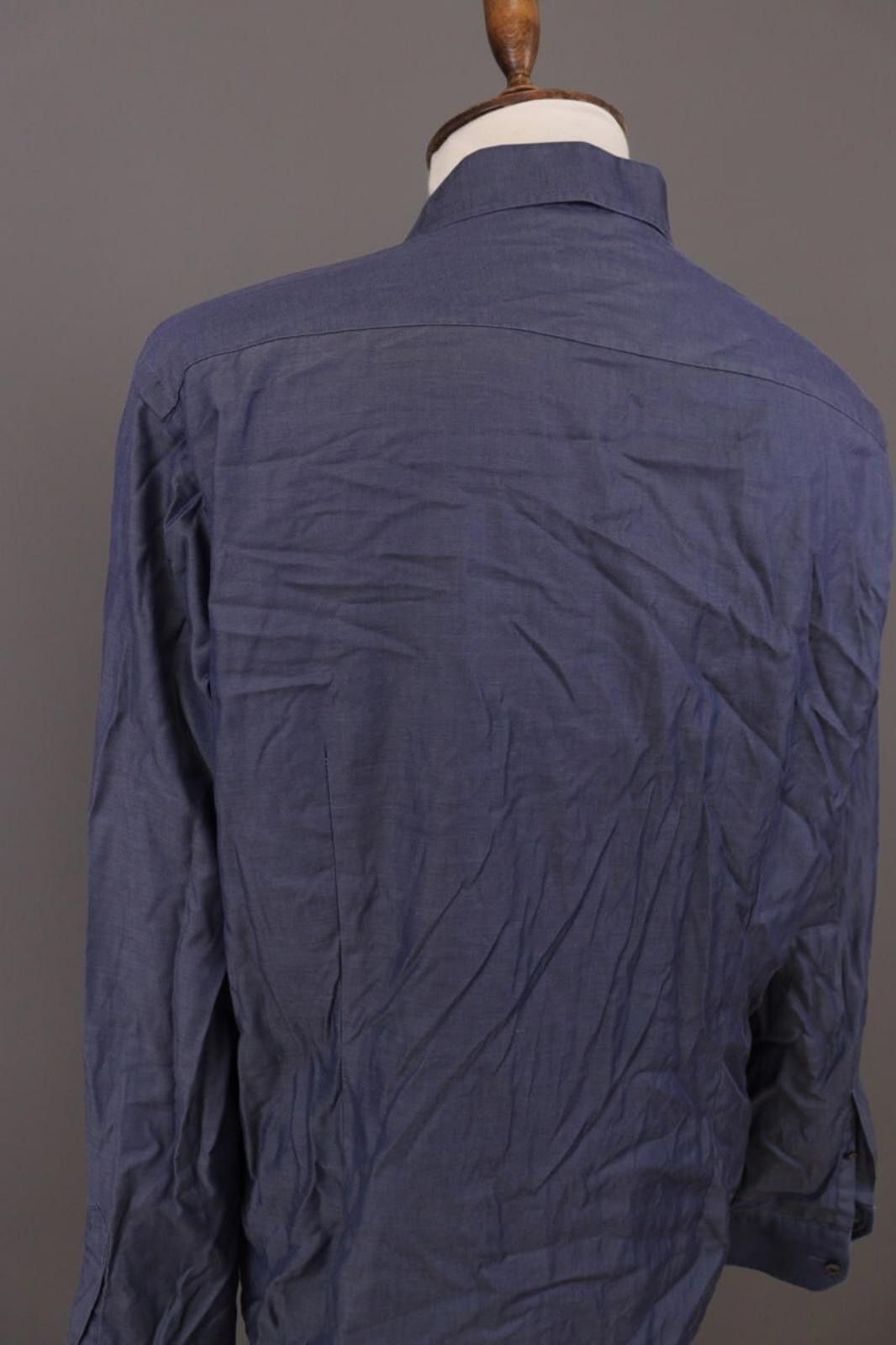 Eton Eton Contemporary Blue Signature Dress Shirt Size 46 / 18 Size US M / EU 48-50 / 2 - 12 Thumbnail
