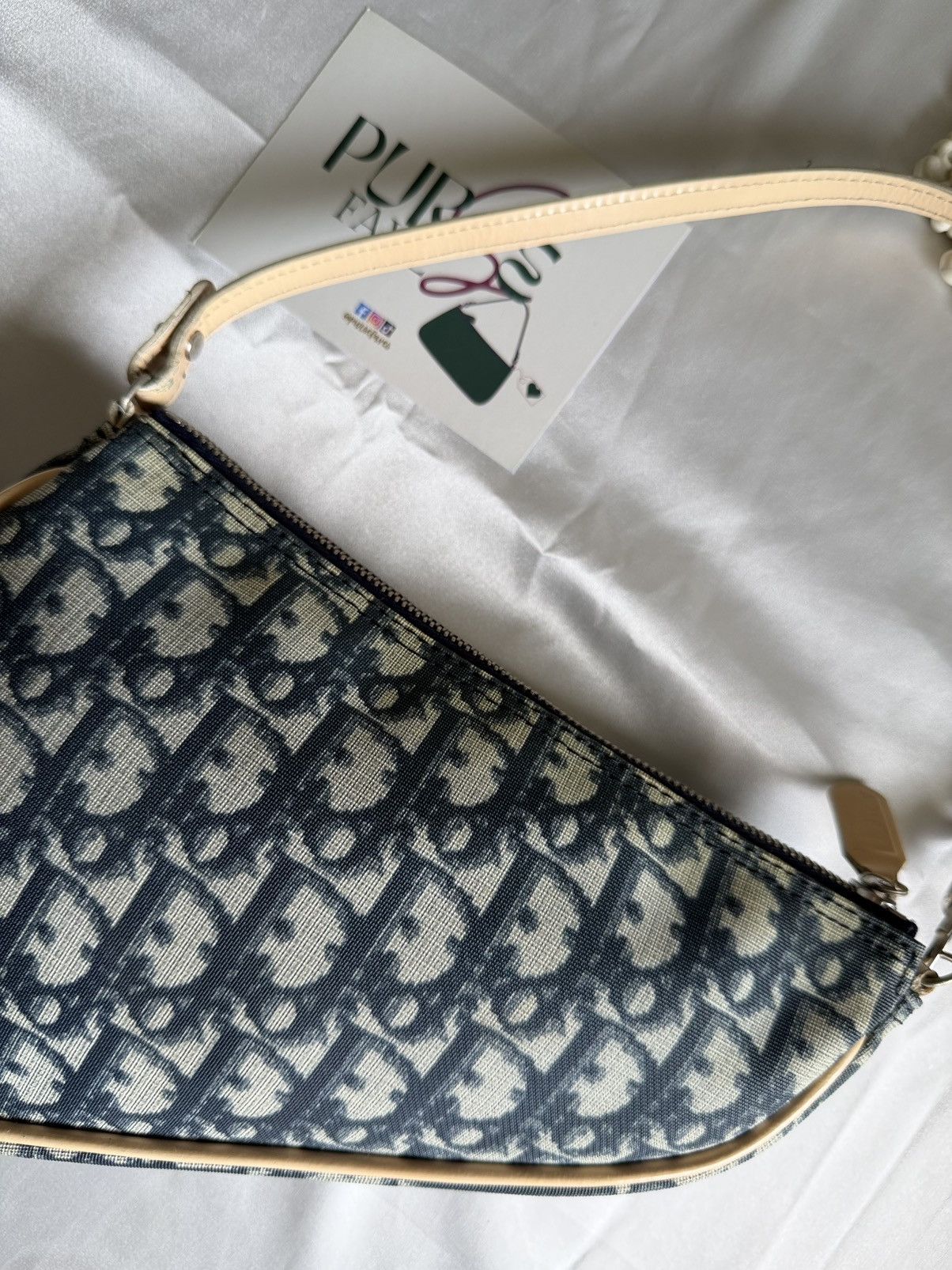 Dior CHRISTIAN DIOR John Galliano Saddle Mini Blue Coated Canvas Size ONE SIZE - 6 Thumbnail