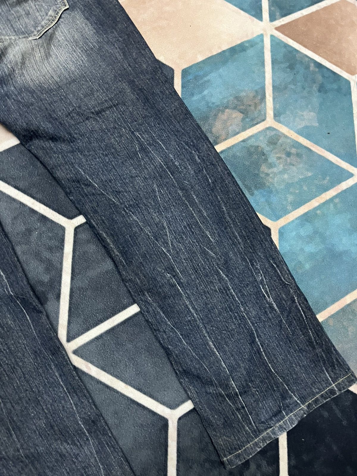 Tornado Mart 💥Japanese Brand BACK RUSH Mini Flare Jeans Size US 33 - 6 Thumbnail