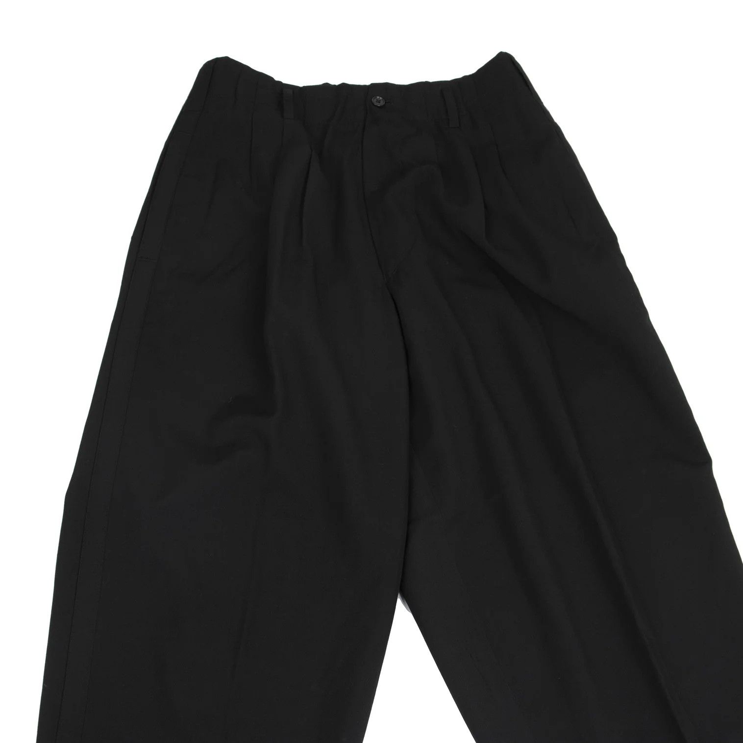 Yohji Yamamoto Yohji Yamamoto Wool Gabardine Tuck Pants Size US 30 / EU 46 - 2 Thumbnail