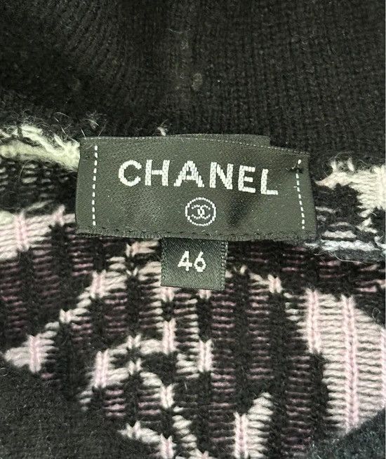 Chanel Chanel Black Pink & White All-Over Print Cashmere Hoodie Size US XL / EU 56 / 4 - 3 Thumbnail