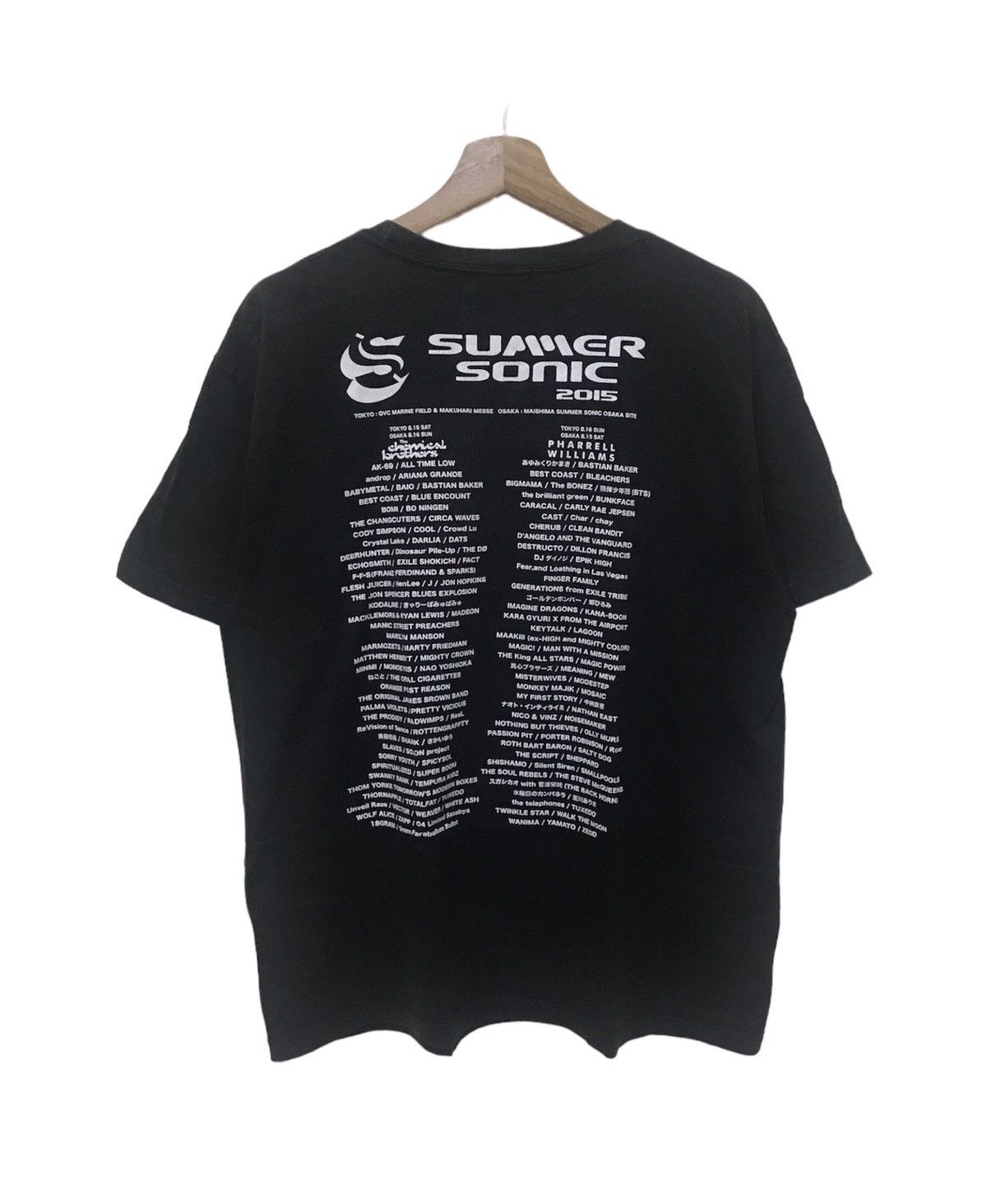 Vintage Summer Sonic Maishima Osaka Tour Japan Band Tees
