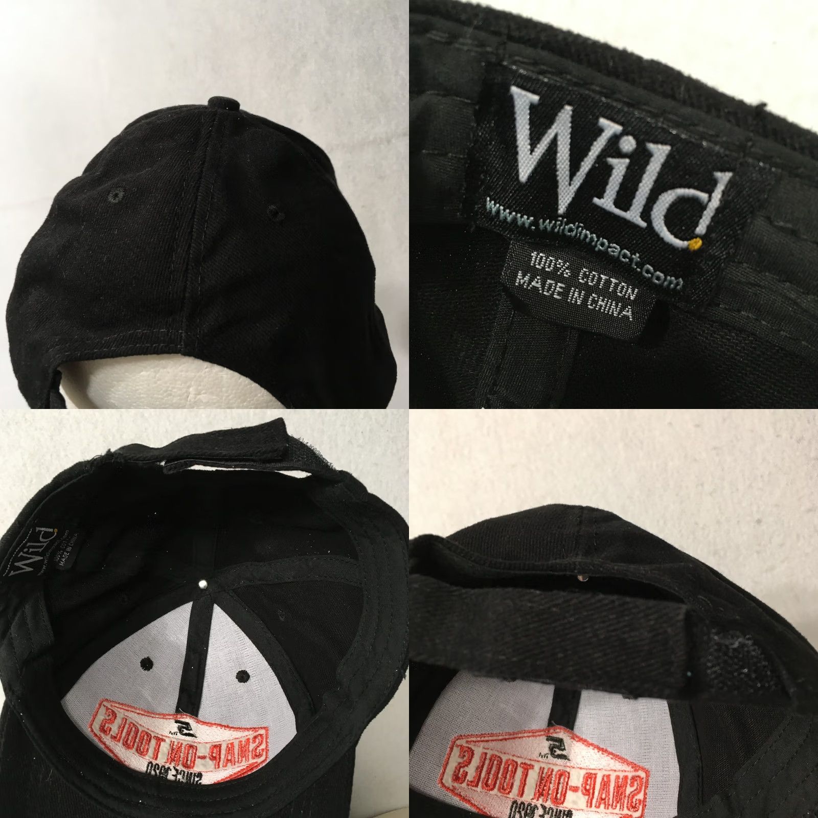 Vintage VINTAGE WILD Trucker Hat Snapback Adjustable Black 80s USA Mens Size ONE SIZE - 8 Thumbnail