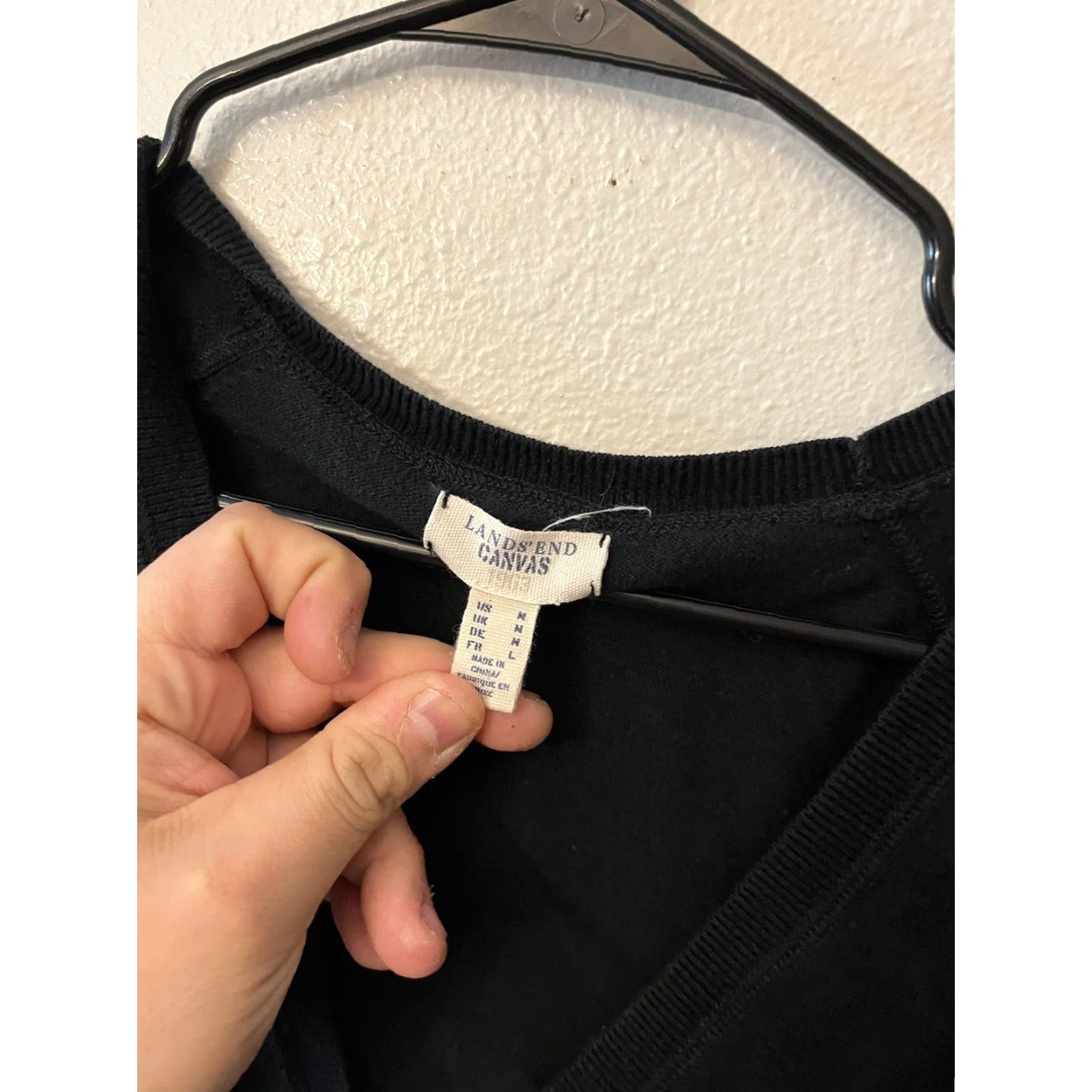 Lands' End Vintage Lands' End Canvas Womens Cardigan Sweater Pockets Size Medium Black Size M / US 6-8 / IT 42-44 - 3 Thumbnail