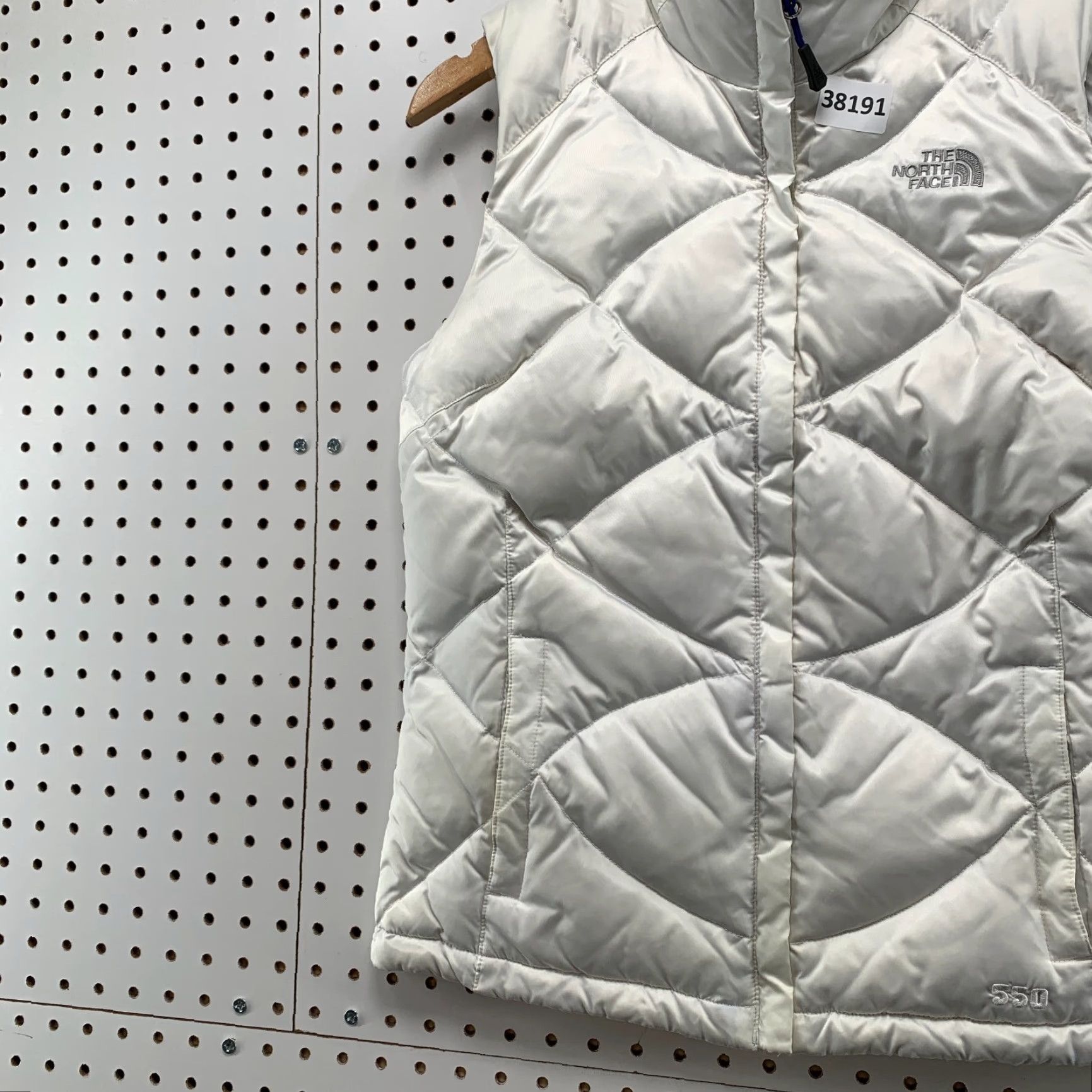 The North Face The North Face Puffer Vest Shirt Womens Small White Blue Quilted 550 Size S / US 4 / IT 40 - 3 Thumbnail
