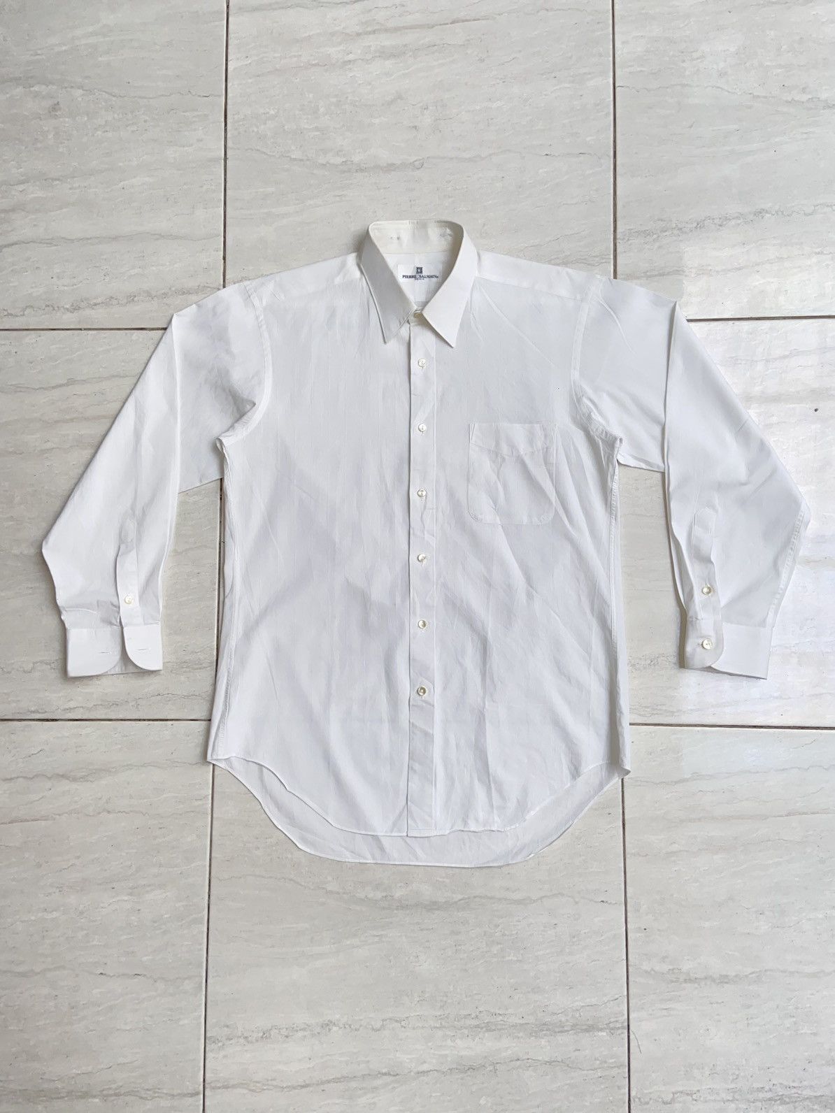 Pierre Balmain PIERRE BALMAIN Paris White Shirt Size US S / EU 44-46 / 1 - 6 Thumbnail