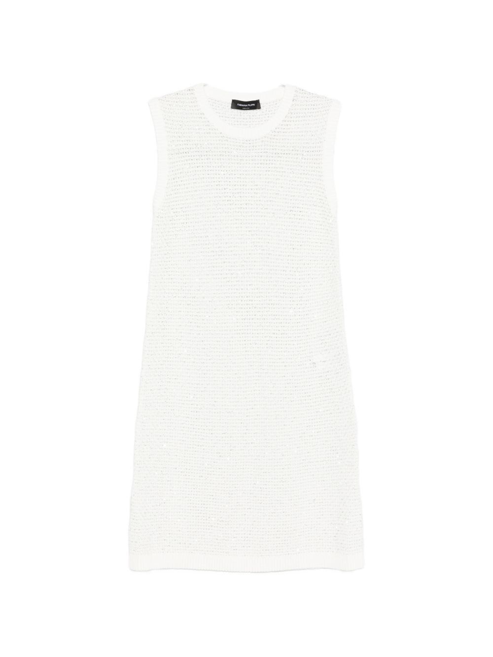 Fabiana Filippi COTTON MINI DRESS Size S / US 4 / IT 40 - 1 Thumbnail