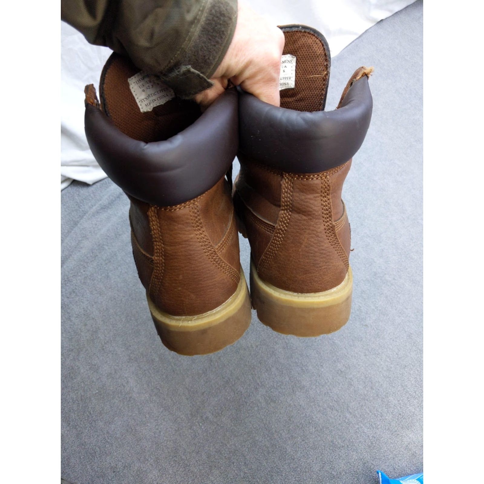 Vintage G.H. Bass Boots Mens Size 9 Brown Lace Up Ankle Work Hiking Synthetic Boots Size US 9 / EU 42 - 6 Thumbnail