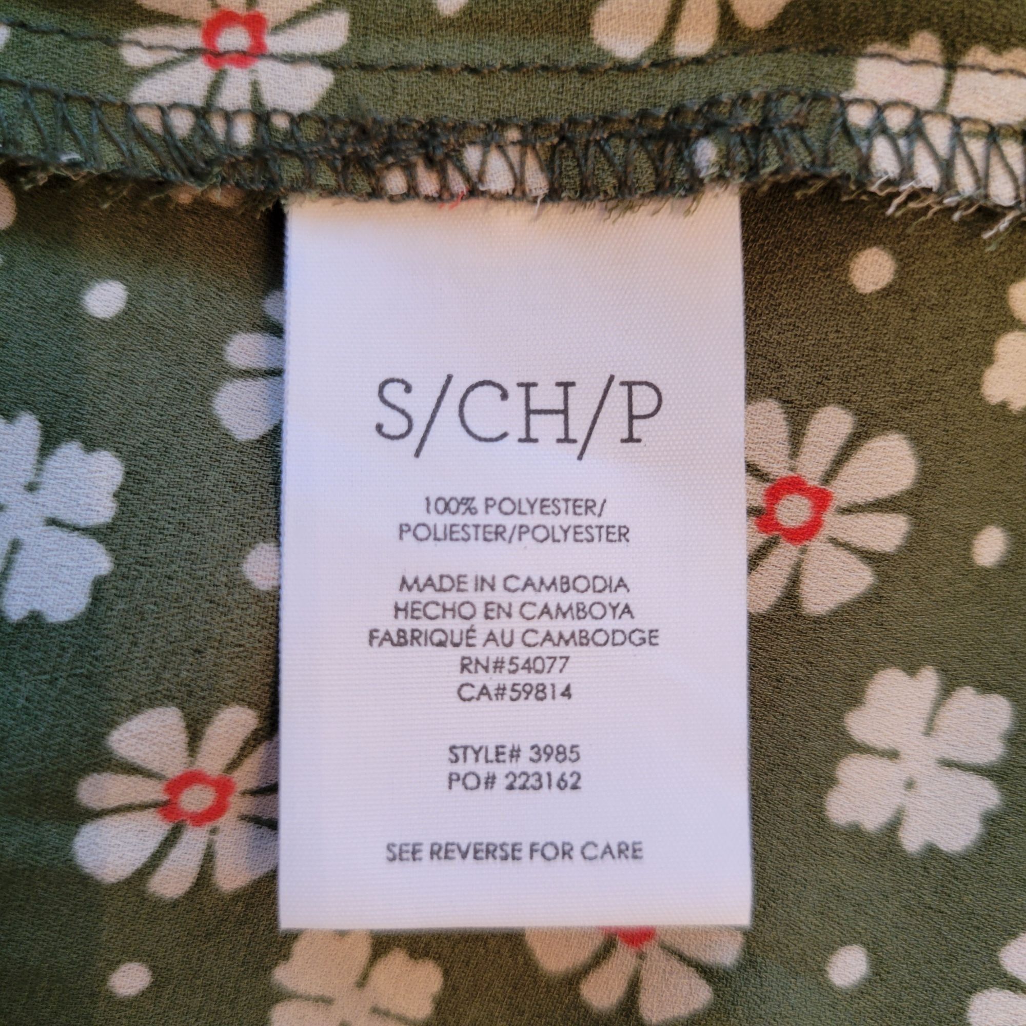 Other Cabi Sleeveless Floral Snap Tank Top S Green Print 3985 Summ Size S / US 4 / IT 40 - 3 Thumbnail