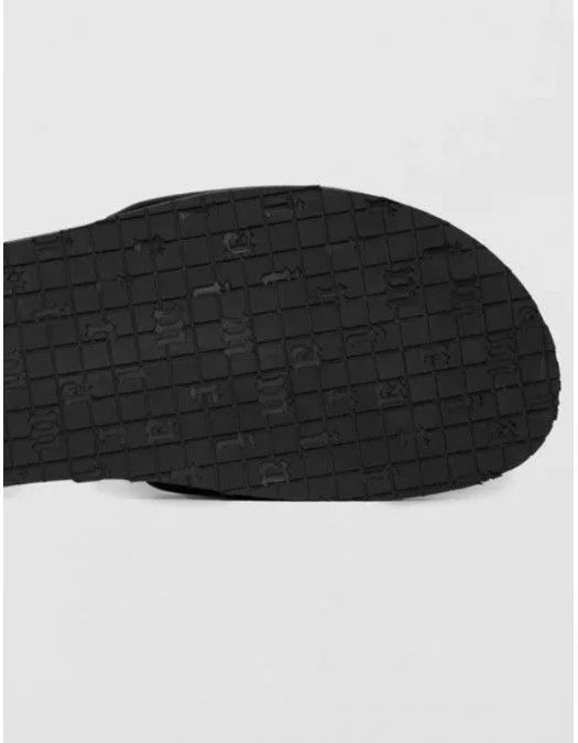 Amiri o1gr1nt0824 Leather Slide in Black & White Size US 9 / EU 42 - 2 Thumbnail