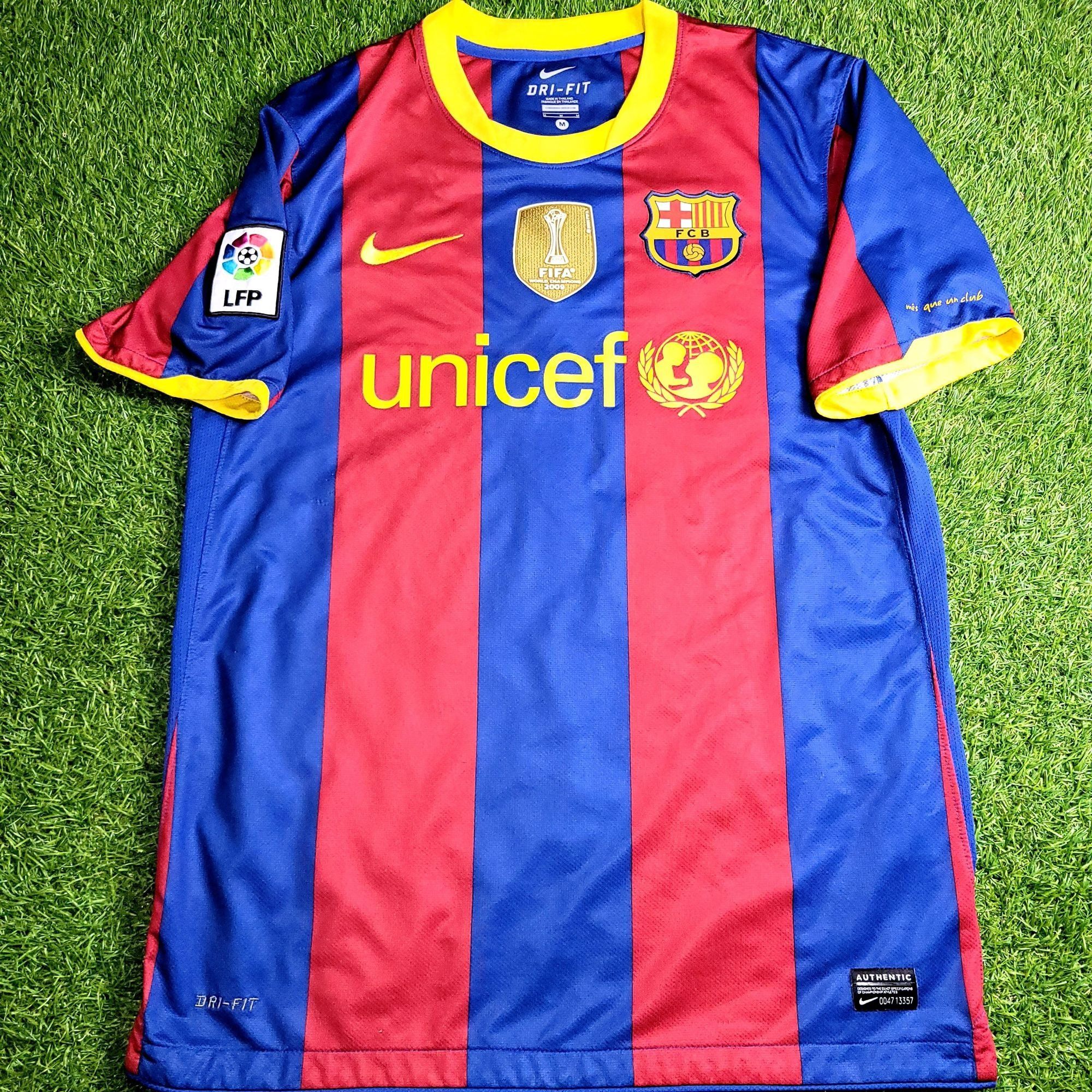 Nike Messi Barcelona 2010 2011 Home Soccer Jersey M Size US M / EU 48-50 / 2 - 2 Thumbnail