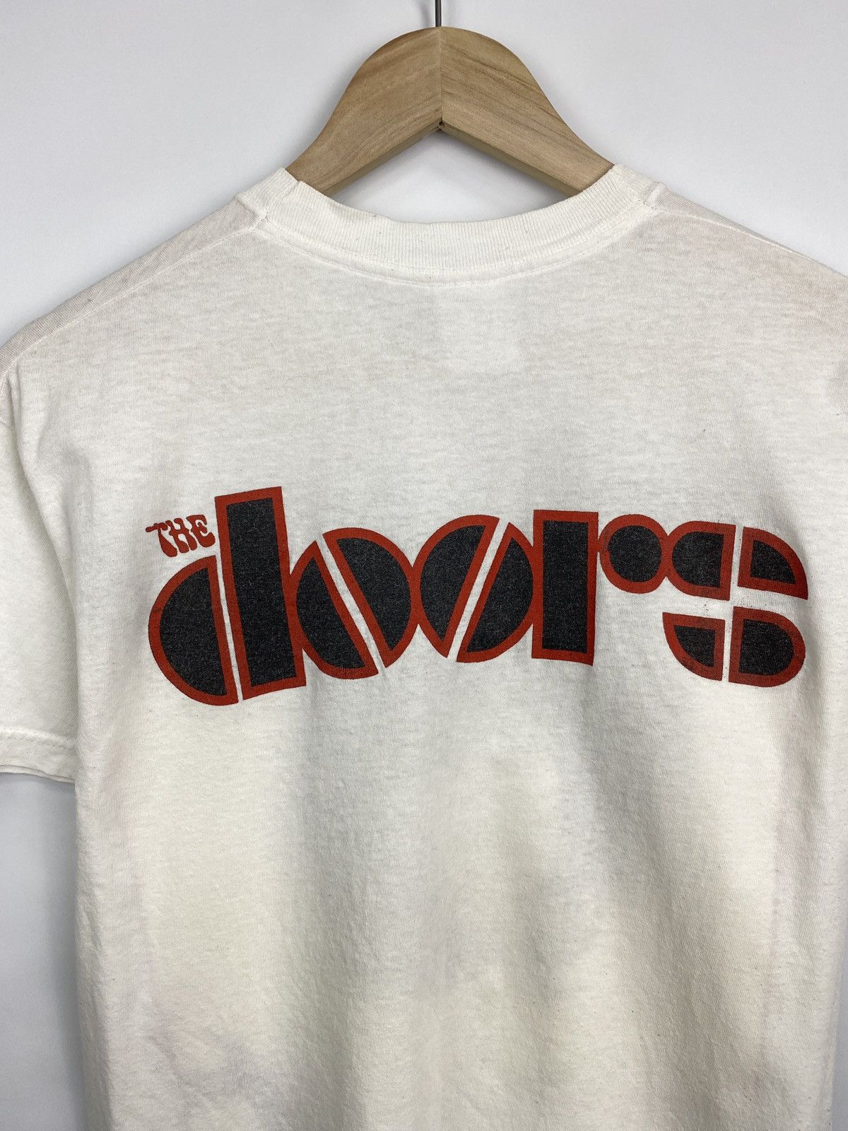 Band Tees 🇺🇸 Vintage 80s Jim Morrison The Doors Band T-Shirt Rare Retro Size US M / EU 48-50 / 2 - 8 Thumbnail