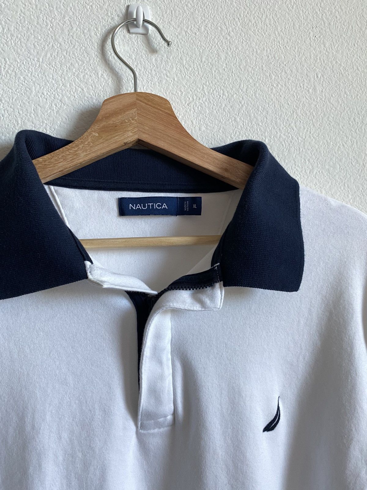 Nautica Nautica Quarter Zip Polo Shirt Size US XL / EU 56 / 4 - 3 Thumbnail