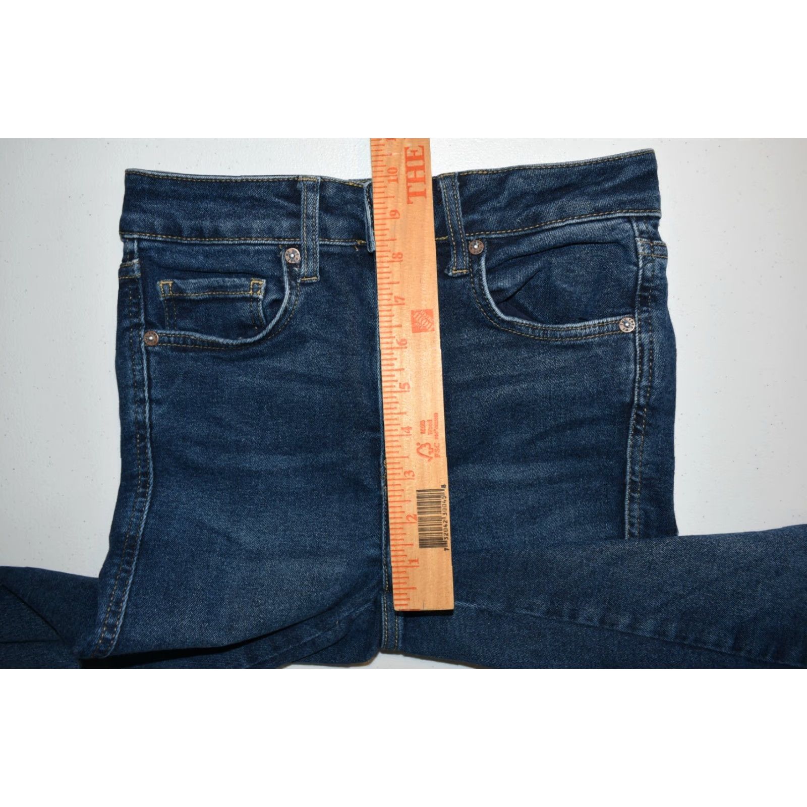 Vintage We The Free Skinny Jeans Womens Size 27 Actual 26 x 27 Frayed Hem Dark Wash Size 26" / US 2 / IT 38 - 7 Thumbnail