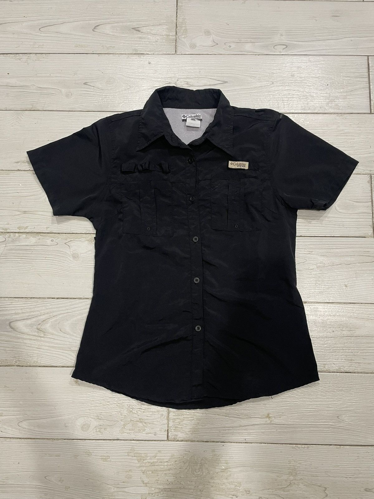 Columbia Black Columbia Button Up T - Shirt Size US M / EU 48-50 / 2 - 1 Thumbnail