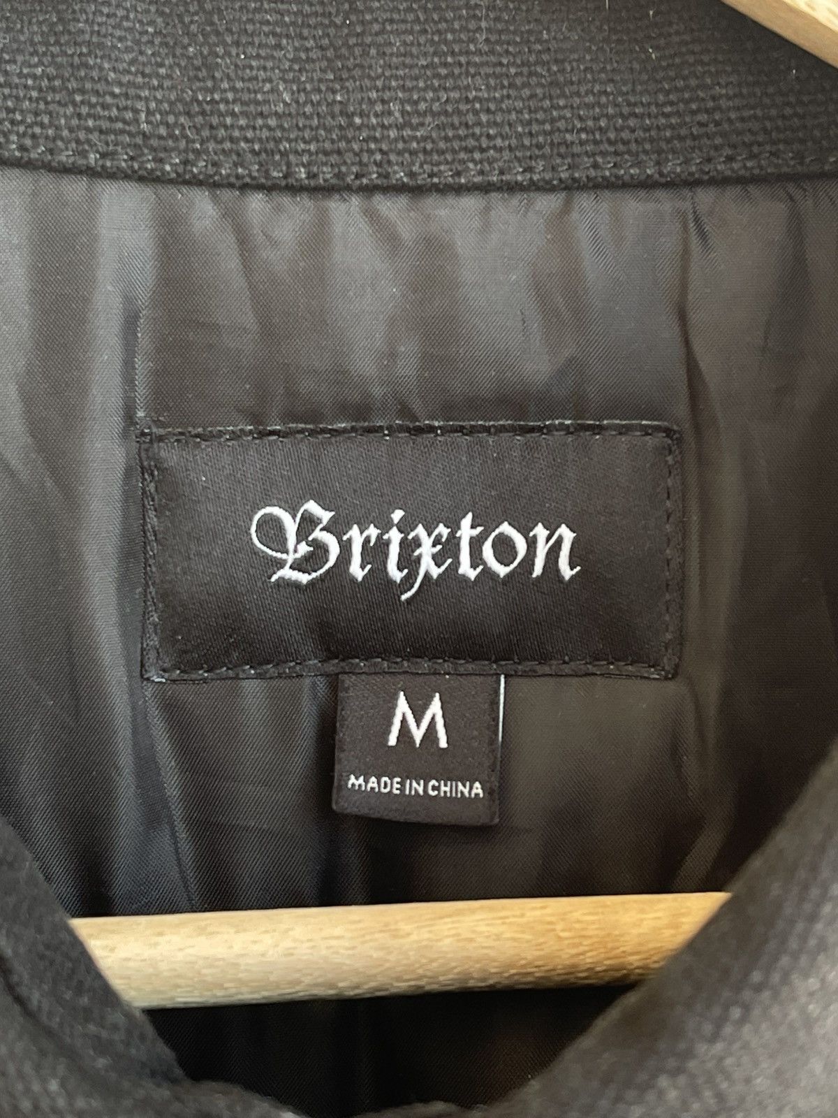Brixton Brixton Cass Canvas Collar Striped Quilted Jacket Black Grey Size US M / EU 48-50 / 2 - 14 Thumbnail