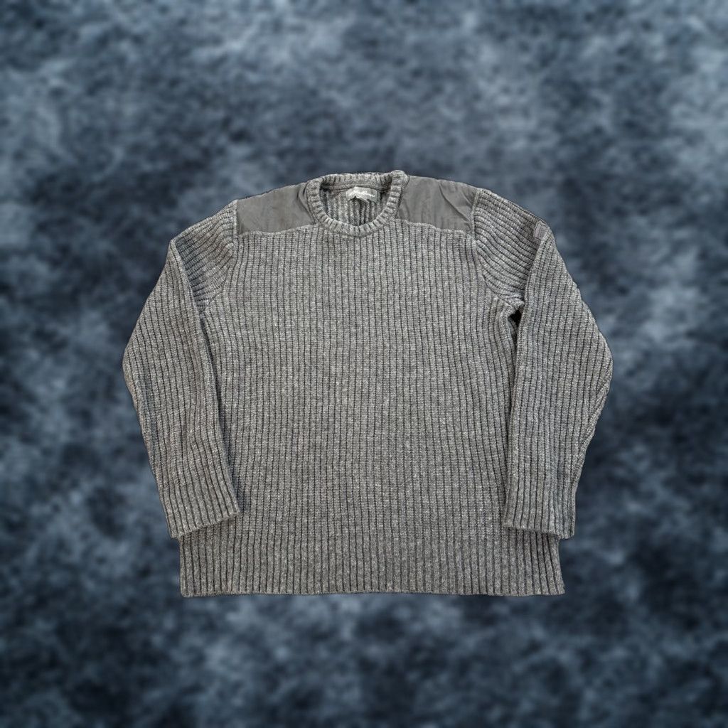 Eddie Bauer Eddie Bauer Sweater Men XL Gray Crew Neck Relaxed Knit Pullover Sports Pattern Solid Size US XL / EU 56 / 4 - 1 Thumbnail