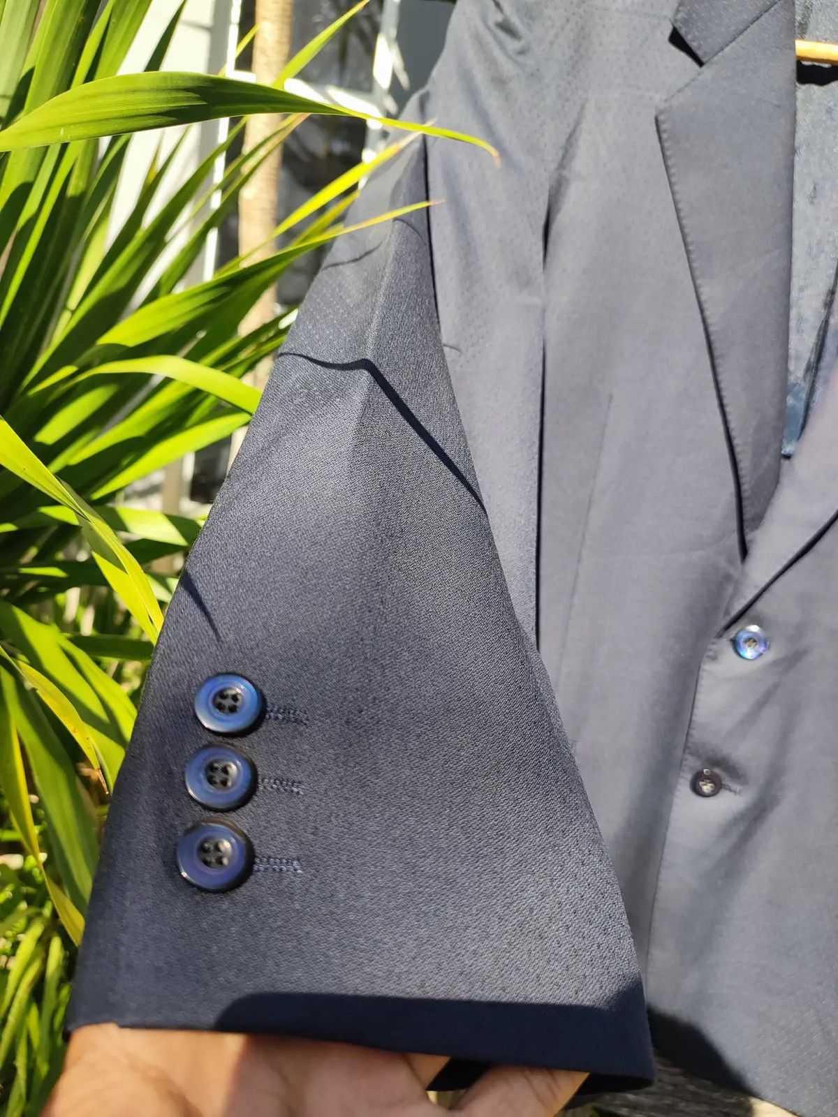 Balenciaga Balenciaga Pour Homme Black Wool Blazer (Vintage 90s) Size 38R - 7 Thumbnail