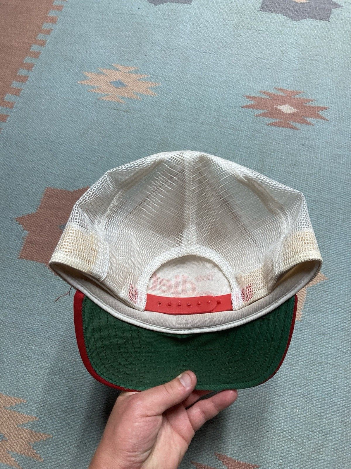 Vintage 80s trucker hat taste Diet Coke soda pop SnapBa CRACKED BILL Size ONE SIZE - 4 Thumbnail