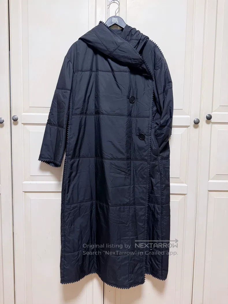 Issey Miyake Issey Miyake Black Hooded Long Light Cotton Coat Size M / US 6-8 / IT 42-44 - 5 Thumbnail