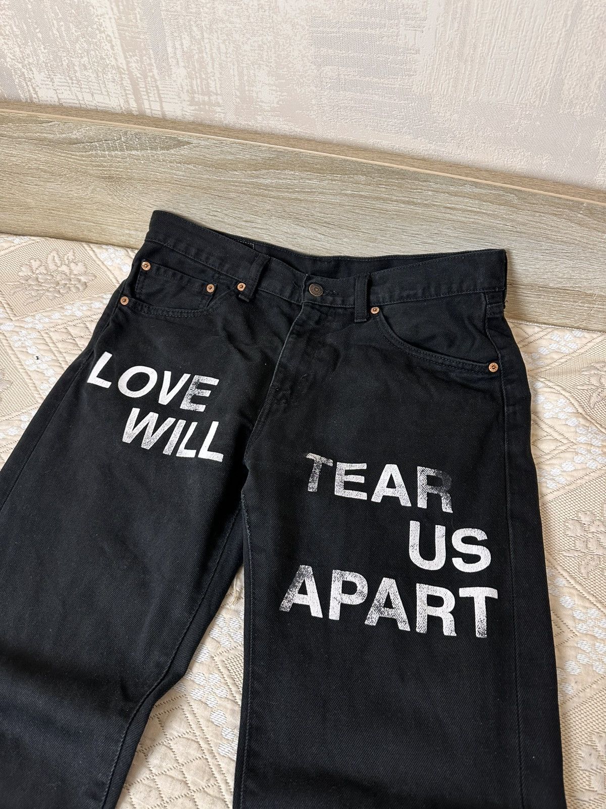 Levi's 🔥 Levis 505 Black Denim Pants W32 L34 Jeans Custom Vintage Size US 32 / EU 48 - 3 Thumbnail