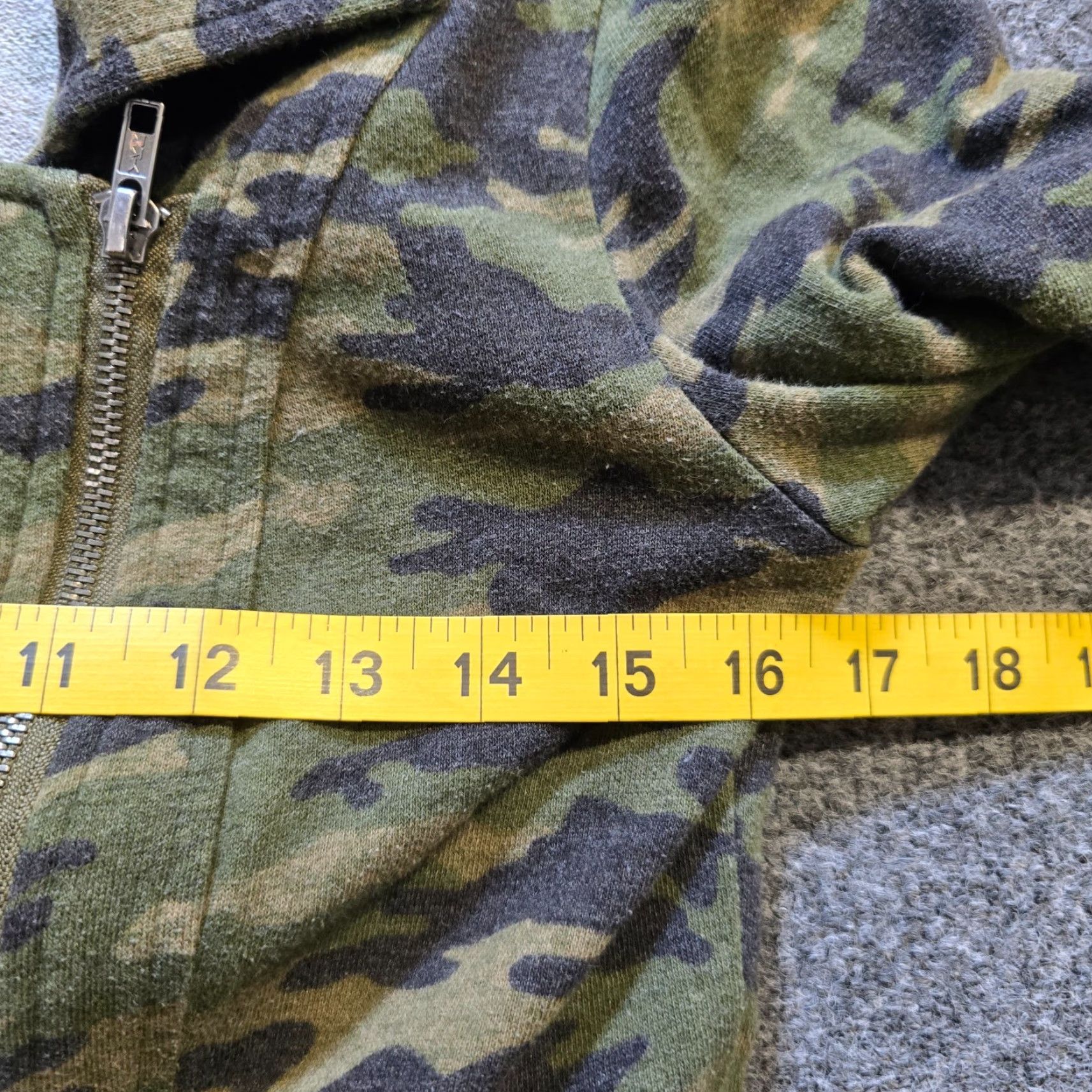 Vintage Silence + Noise Jacket Womens Size M Green Camo Full Zip Fitted Anthropologie Size M / US 6-8 / IT 42-44 - 5 Thumbnail