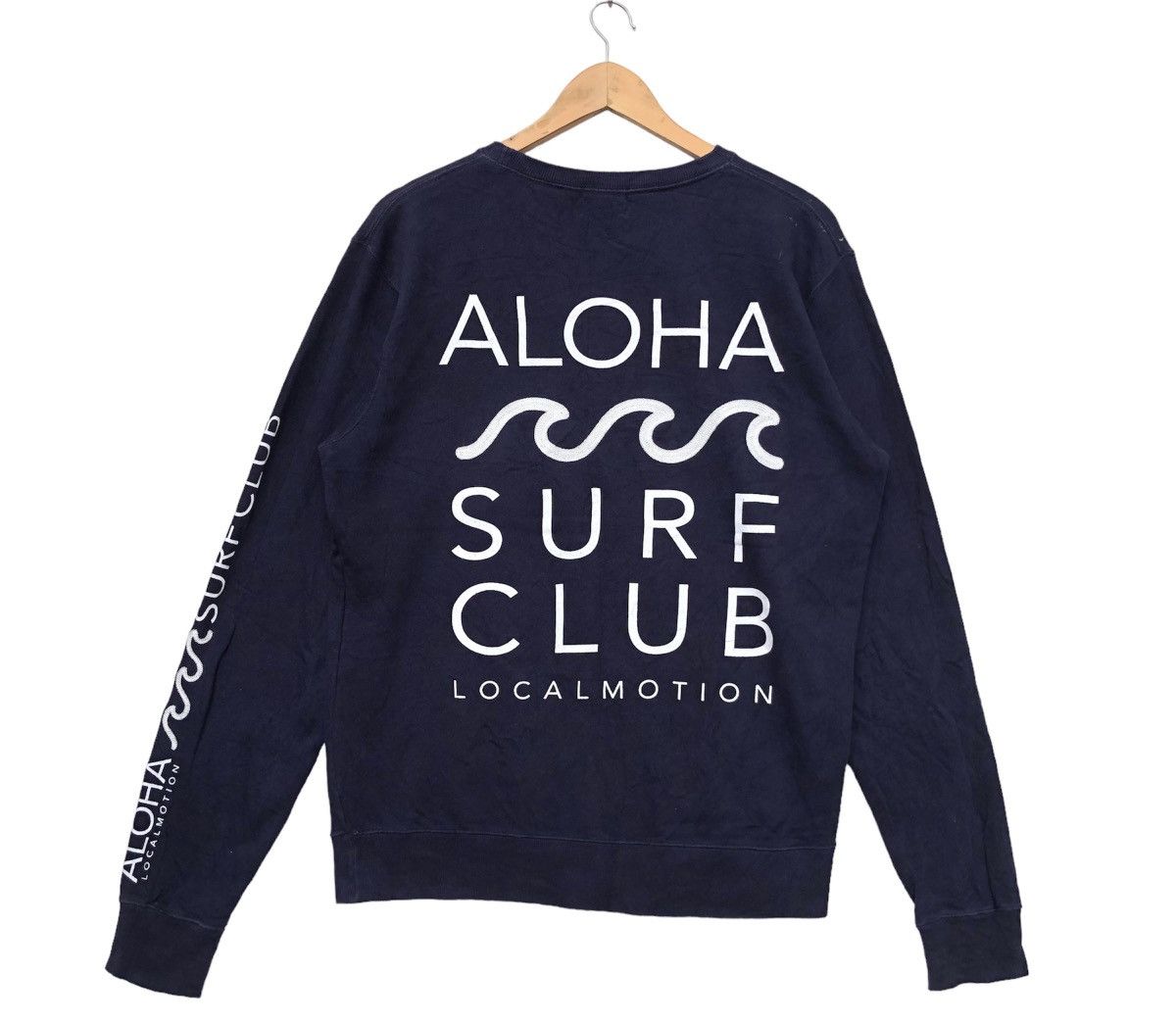 Japanese Brand Aloha Surf Club by Local Motion Sweatshirt | Spell Out | L Size US L / EU 52-54 / 3 - 2 Thumbnail