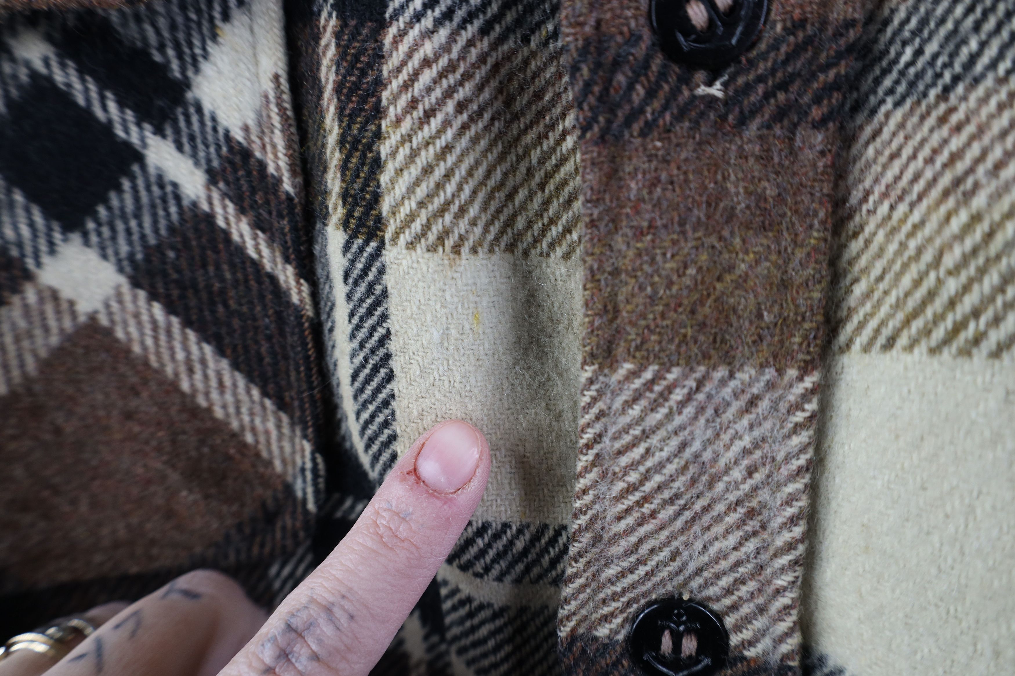 Vintage Vintage 60s Streetwear Wool CPO Shirt Jacket Jac Shirt Plaid Size US L / EU 52-54 / 3 - 4 Thumbnail