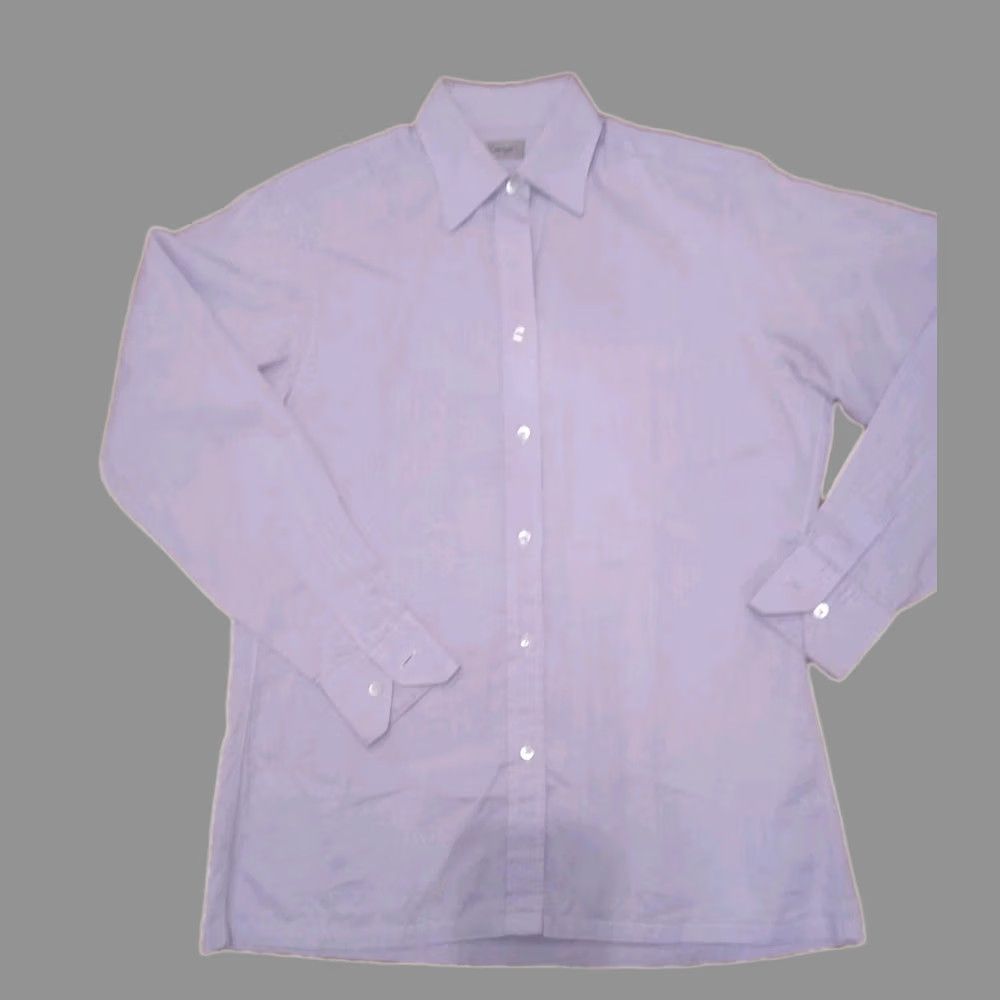 Vintage Essenza Purple Button-Up Shirt Womens L Blue Button-Up Shirt Womens L Blue Essenza Size L / US 10 / IT 46 - 1 Thumbnail