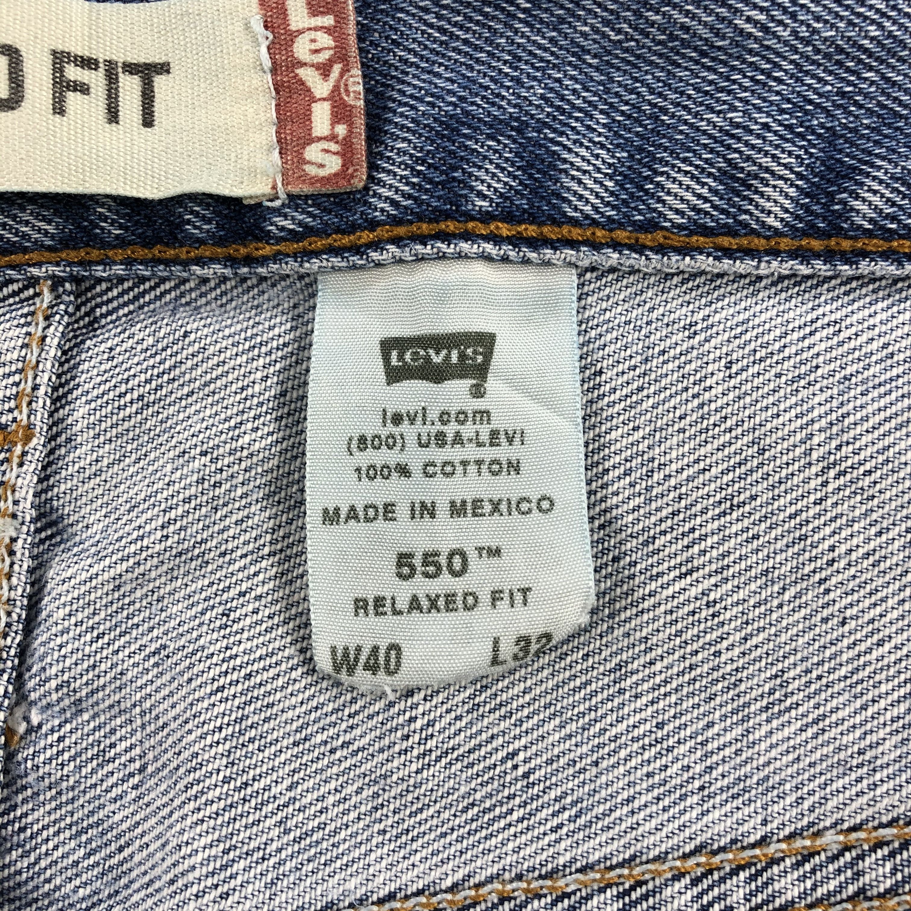 Levi's Vintage Light Wash Levis 550 Jeans-J1696 Size US 40 / EU 56 - 15 Thumbnail