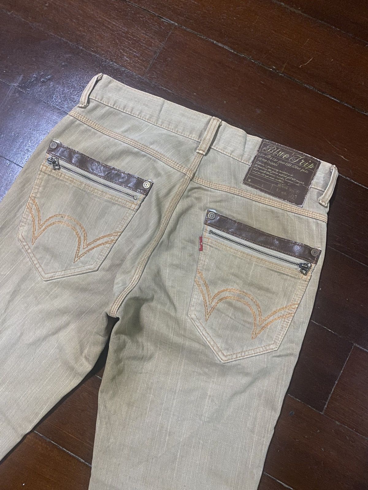 Edwin VINTAGE EDWIN BLUE TRIP 503 FLARE JEANS mud wash Size US 36 / EU 52 - 6 Thumbnail