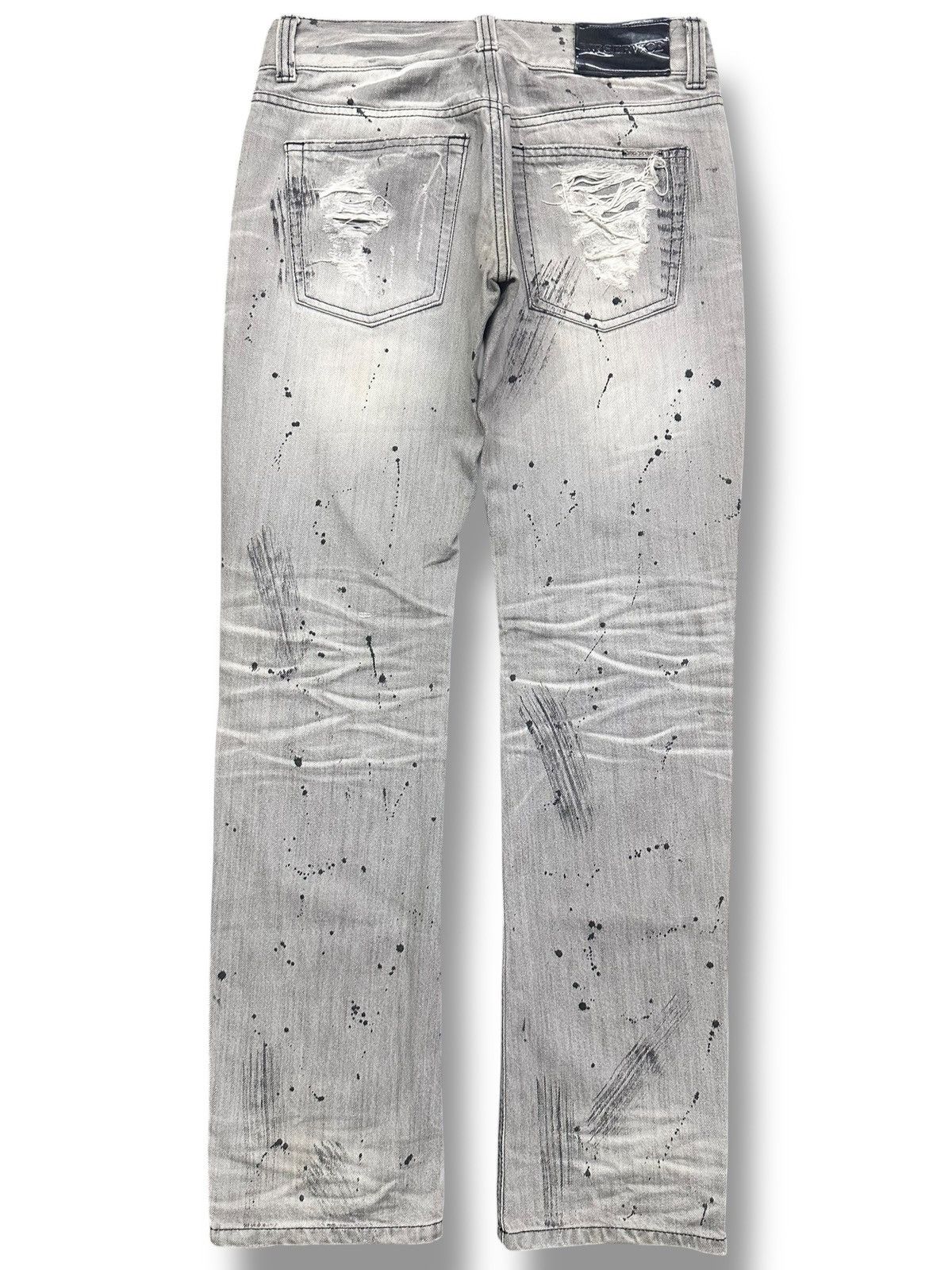 Lip Service Vintage LIP SERVICE Distressed Jeans with Painted & Faded Size US 31 - 3 Thumbnail