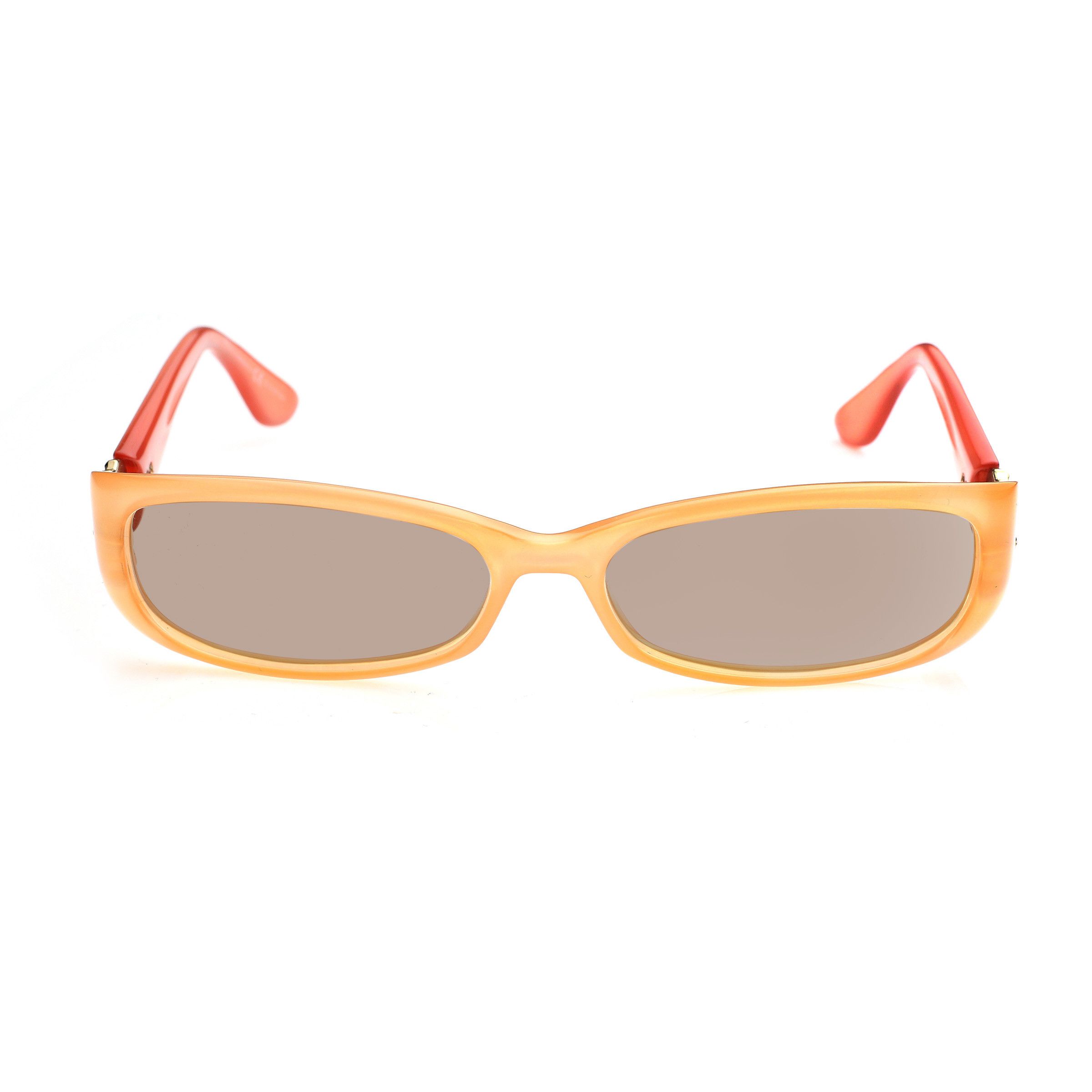 Gucci Gucci '00s Peach Red Signature Rectangular Frame Sunglasses Size ONE SIZE - 2 Thumbnail