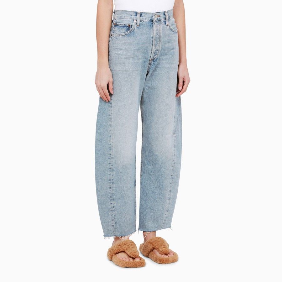 Agolde o1d2blof0724 Balloon Denim Jeans in Light Blue Size 30" / US 8 / IT 44 - 3 Thumbnail
