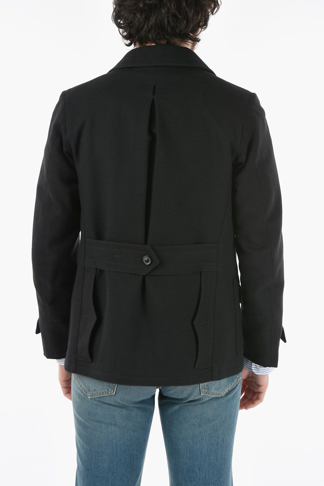 Maison Margiela o1y1124 Cotton And Wool Utility Jacket in Black Size US M / EU 48-50 / 2 - 2 Thumbnail