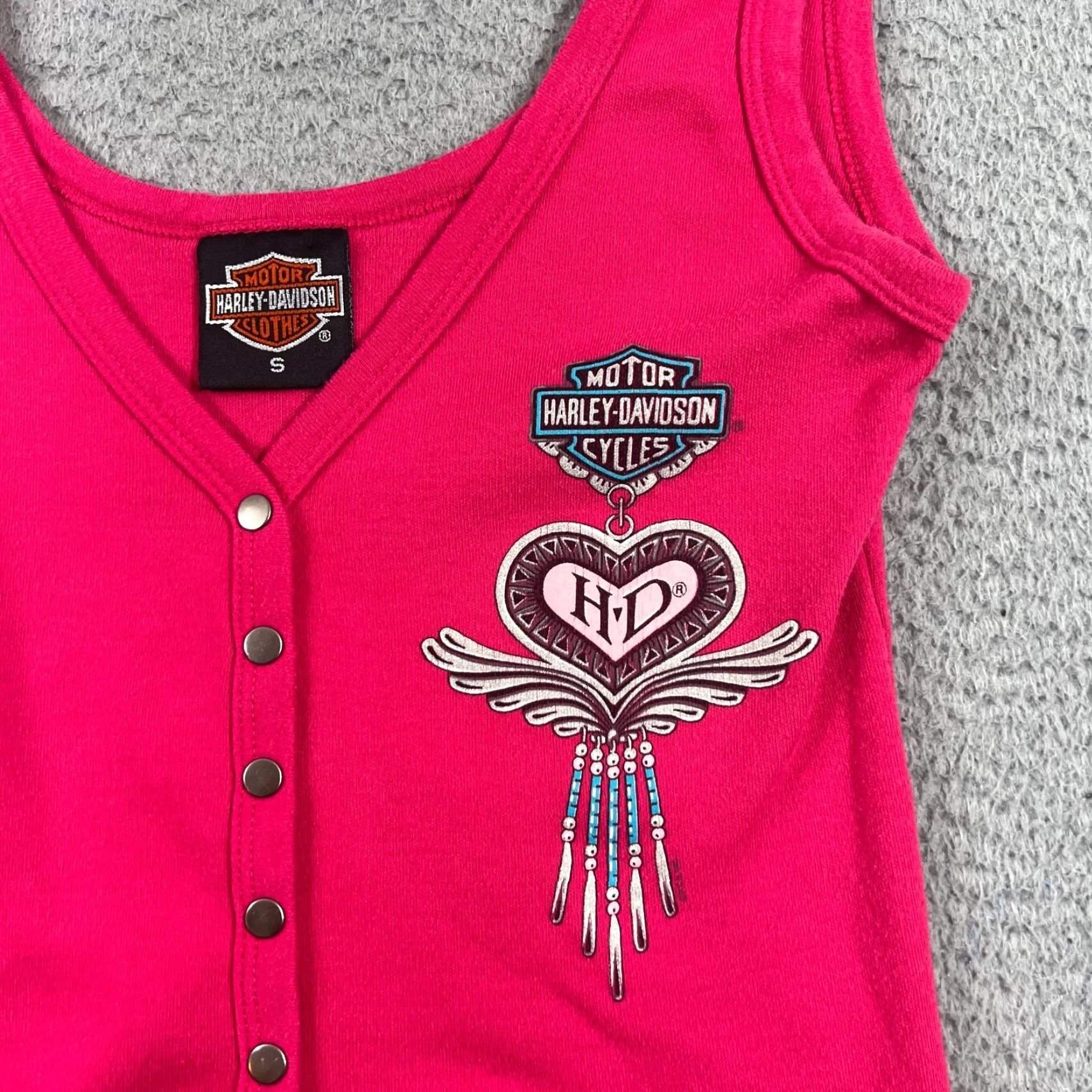Vintage VINTAGE New York & Company Tank Top Pink Snap Button Solid Women’s Medium Size M / US 6-8 / IT 42-44 - 2 Thumbnail