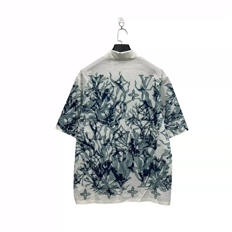 Louis Vuitton Louis Vuitton Seagrass shirt with full print shirt Size US L / EU 52-54 / 3 - 2 Thumbnail