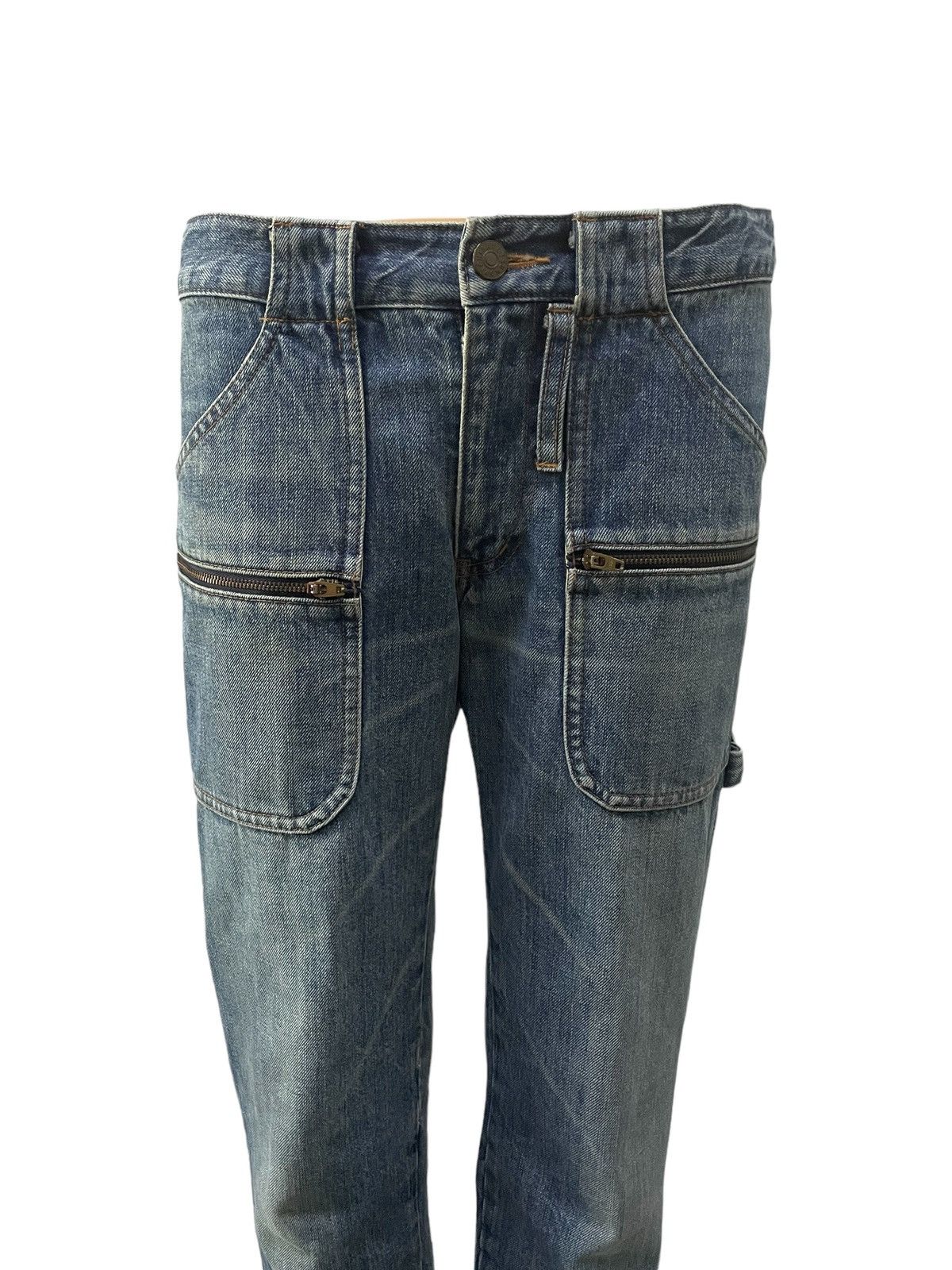 Final Home Tsumori Chisato Miyake Baker Carpenter Zip Up Leg Jeans Size US 30 / EU 46 - 4 Thumbnail