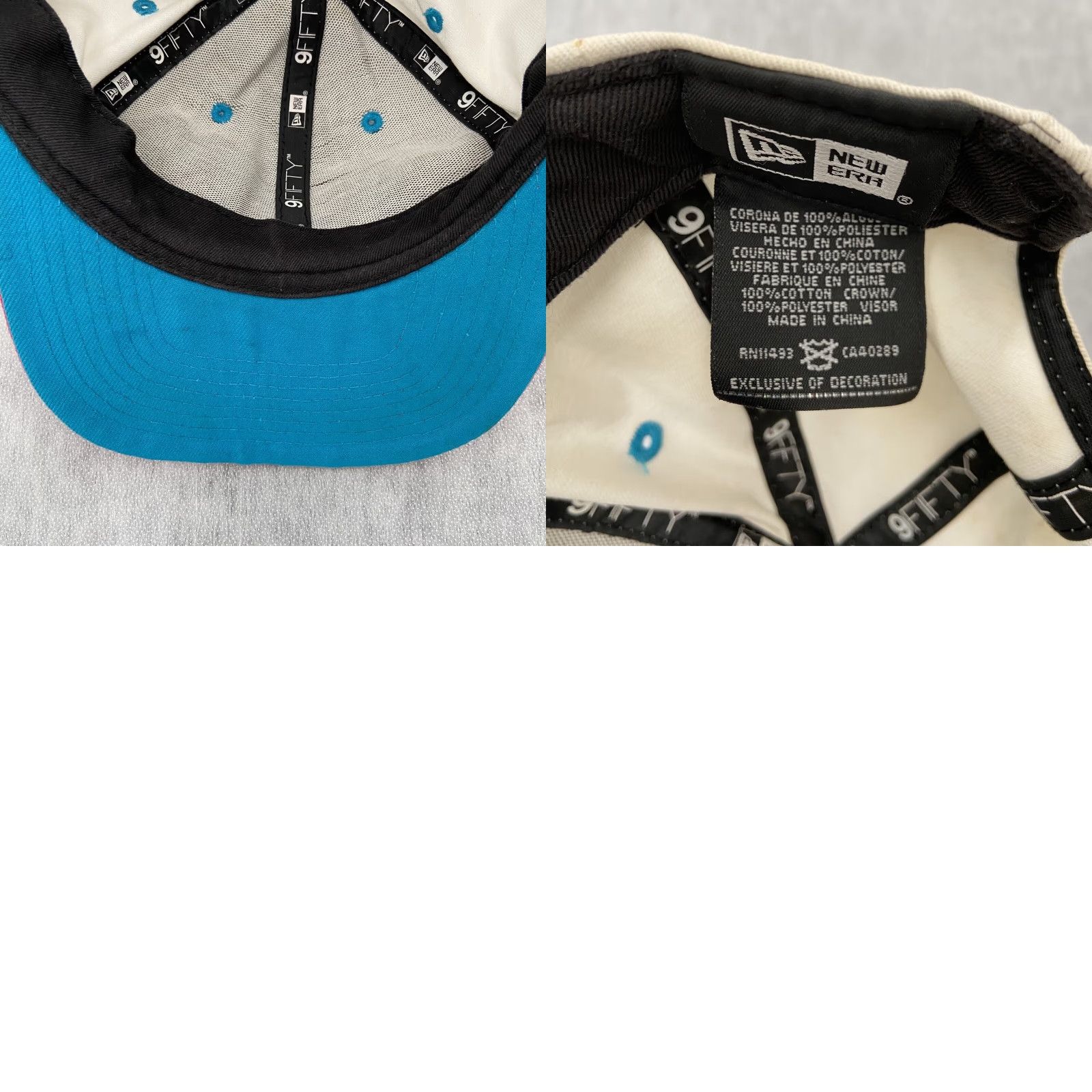 New Era VINTAGE New Era STYLE DIRTY Snapback Hat ADULT Men Cotton Graffiti Pink Blue Cap Size ONE SIZE - 8 Thumbnail