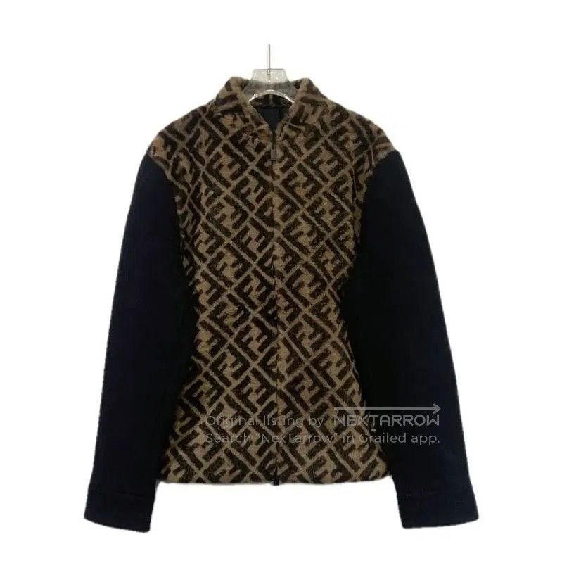 Fendi Fendi Color-Block Wool Men's Jacket . Size US S / EU 44-46 / 1 - 1 Thumbnail