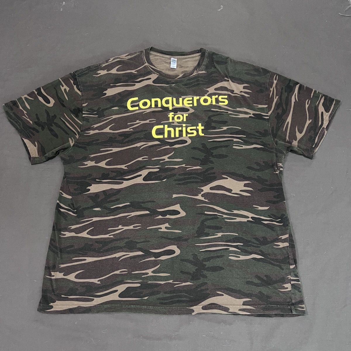 Anvil × Vintage Vintage Y2K Conquerors for Christ God Jesus Holy Bible 2XL Size US XXL / EU 58 / 5 - 4 Thumbnail