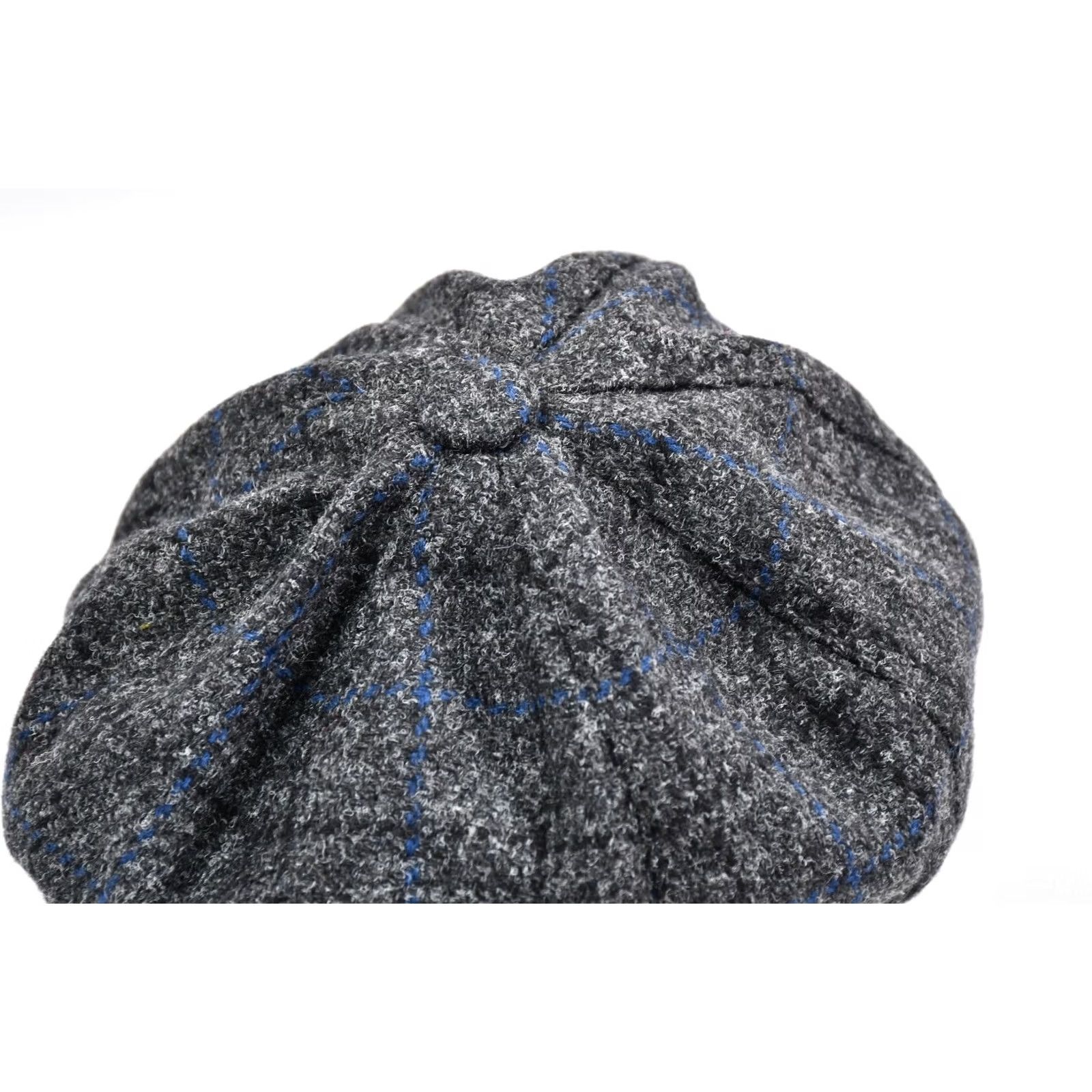 Vintage MrOber Newsboy Cap Gray Wool Tweed Fleece Lined 58 Mens Ukraine Handmade Cap Made in Ukraine Cap Newsboy Wool Tweed Cap Size US XXL / EU 58 / 5 - 2 Thumbnail