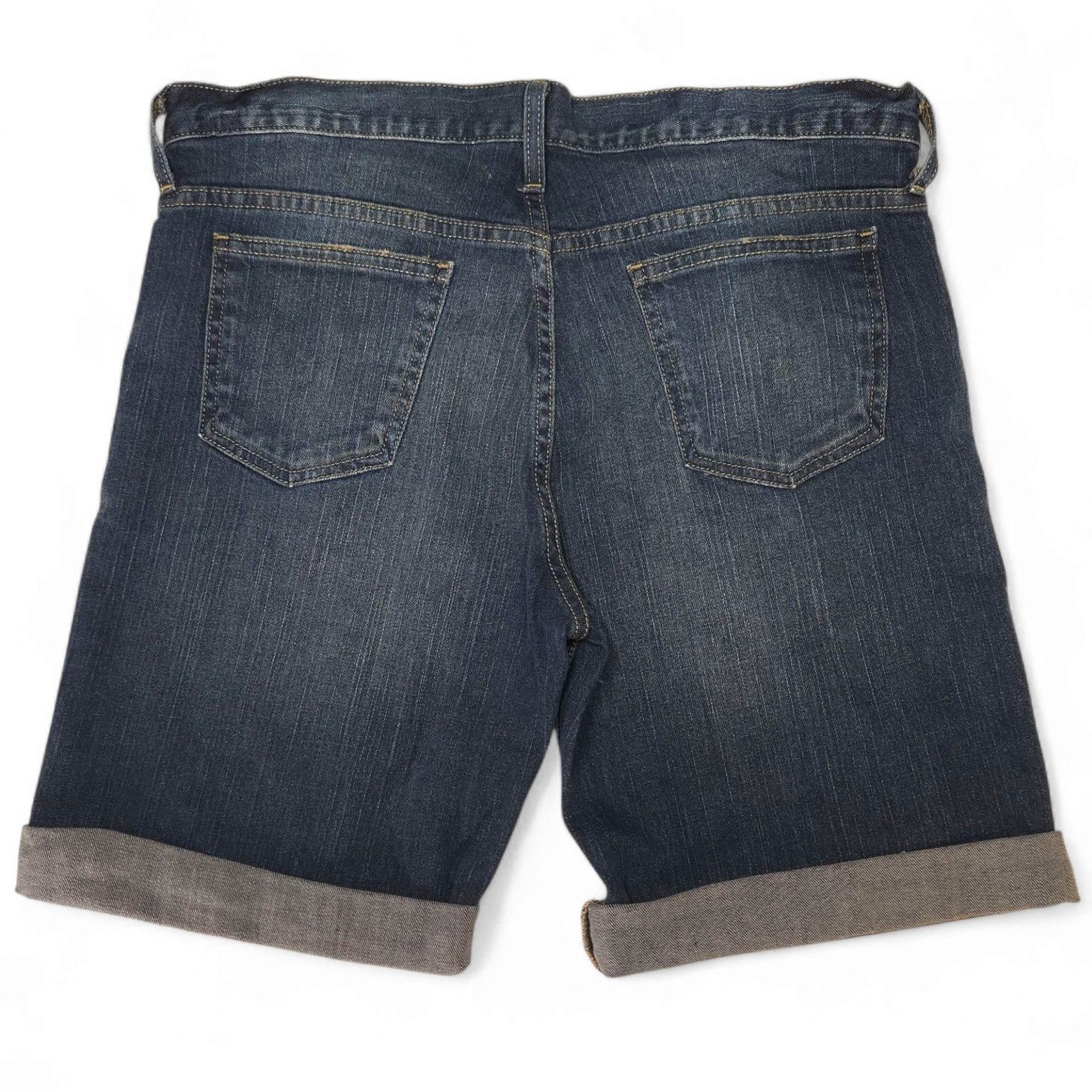 Other EUC Garnet Hill Bermuda Mid-Rise Jean Shorts Sz. 10 Cuff Size 32" / US 10 / IT 46 - 2 Thumbnail