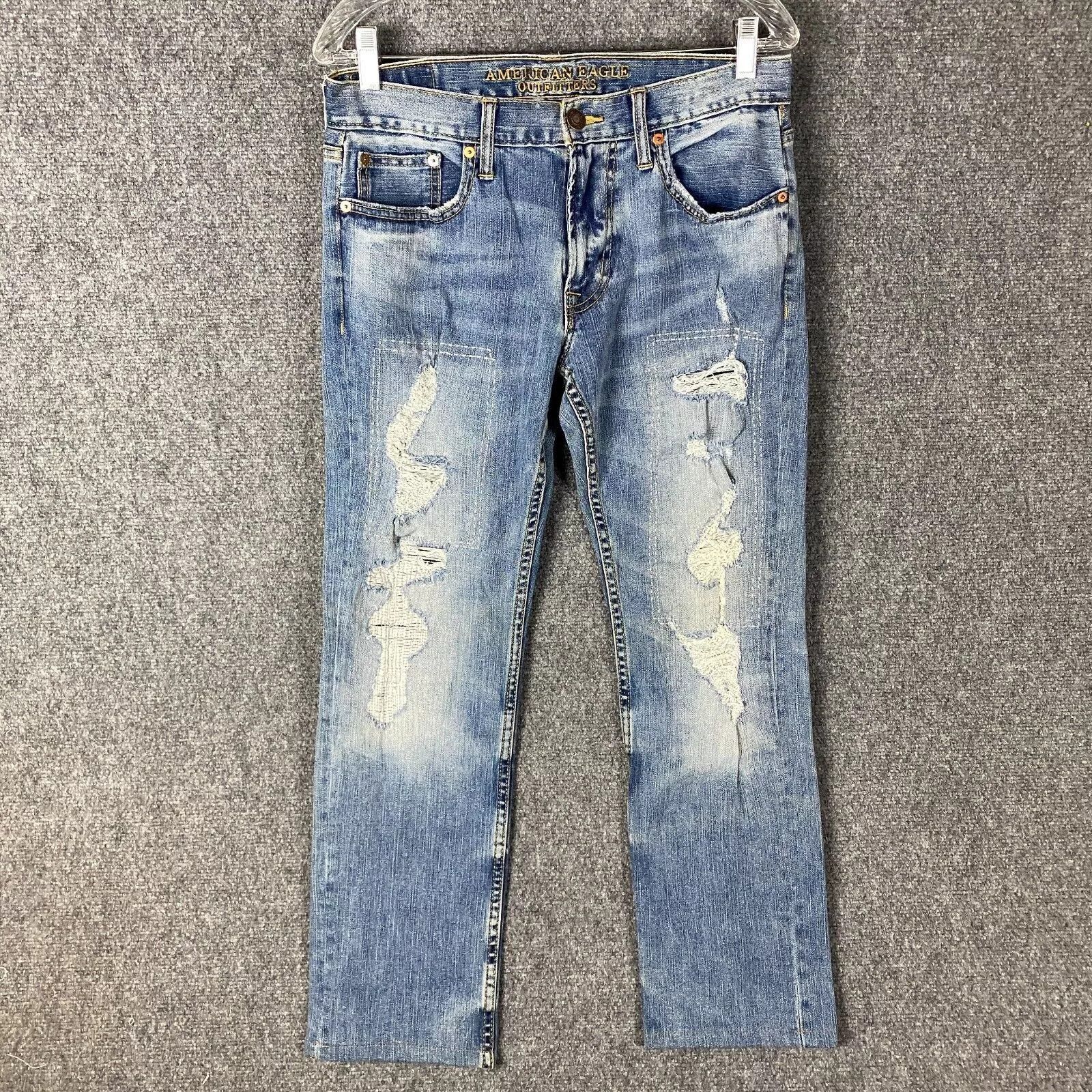 American Eagle Outfitters American Eagle Jeans Men's 30x32 Slim Straight Double Knee Size US 30 / EU 46 - 1 Thumbnail