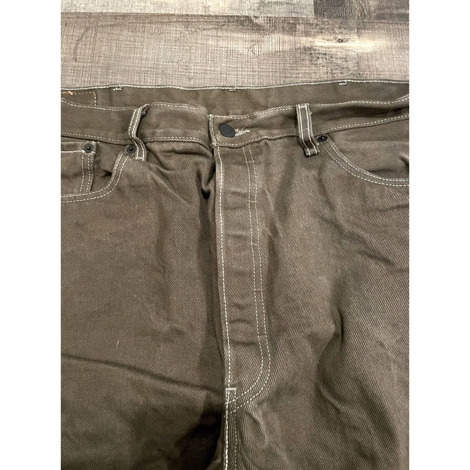 Levi's Levi'S Jeans Mens 40 Gray 501XX 40x30 39x28 Straight Fit Brown Button Fly F320 Size US 40 / EU 56 - 7 Thumbnail