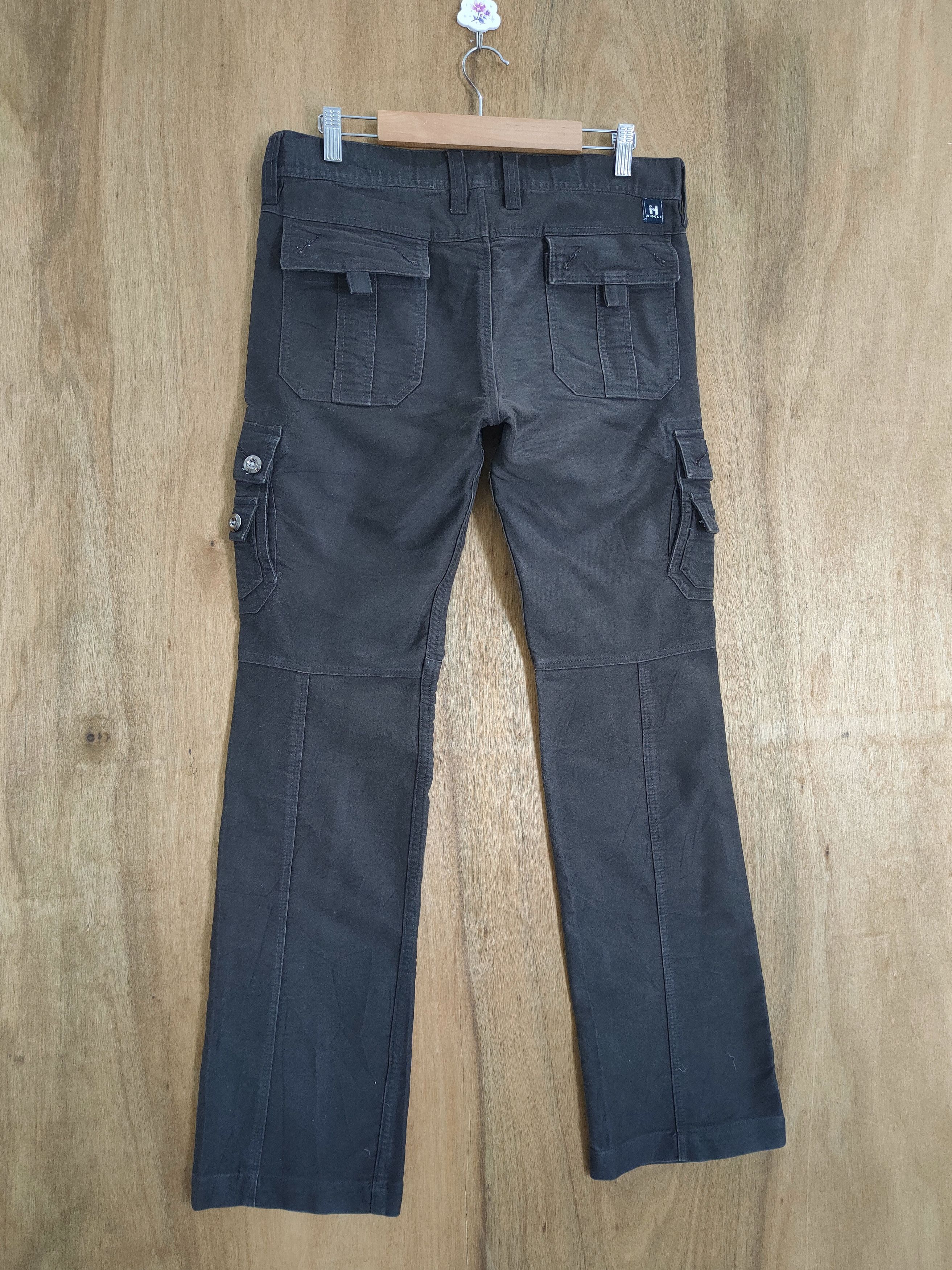 Japanese Brand VINTAGE NICOLE FLARE BROWN BONDAGE CARGO PANTS Size US 32 / EU 48 - 7 Thumbnail